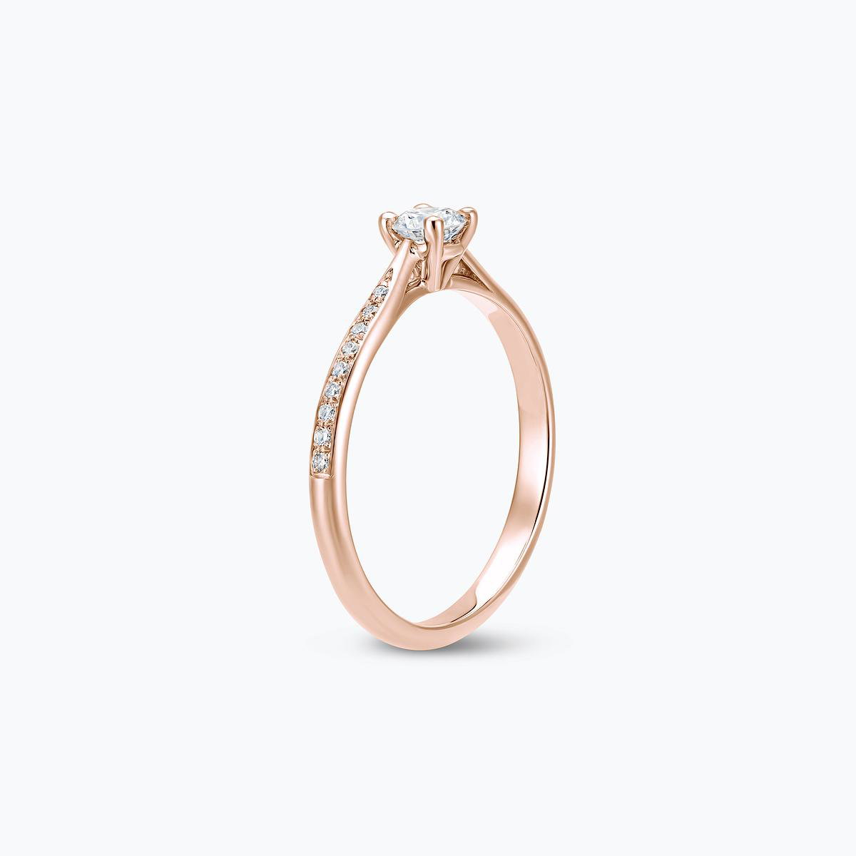 Solitaire Pavé Luna Diamant de Synthèse 0.20 carat