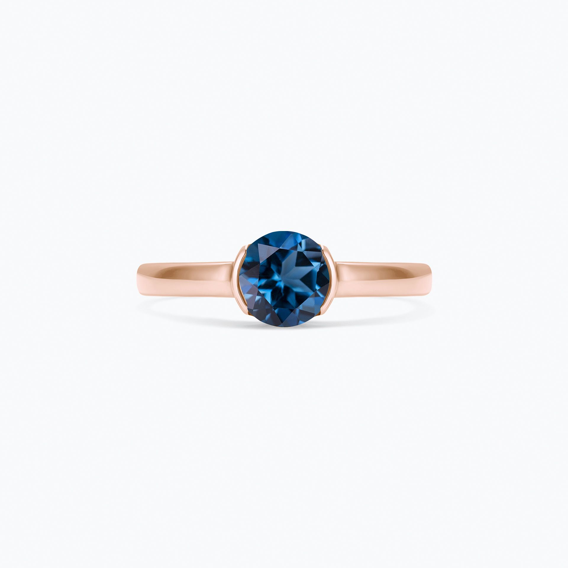 Bague Nymphéa Topaze Blue London 6 mm