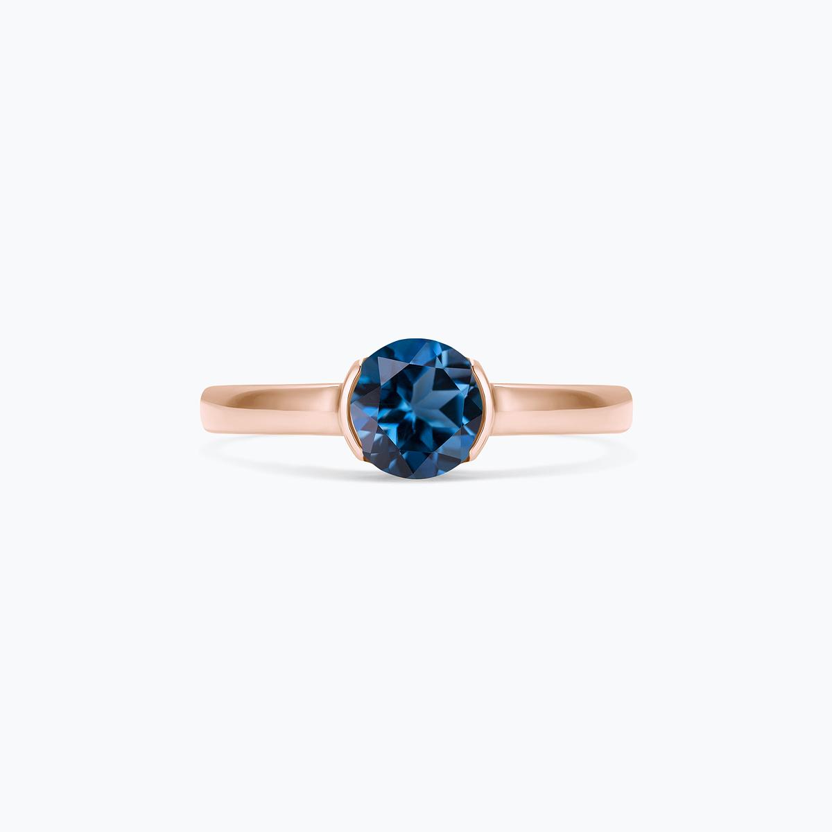 Bague Nymphéa Topaze Blue London 6 mm