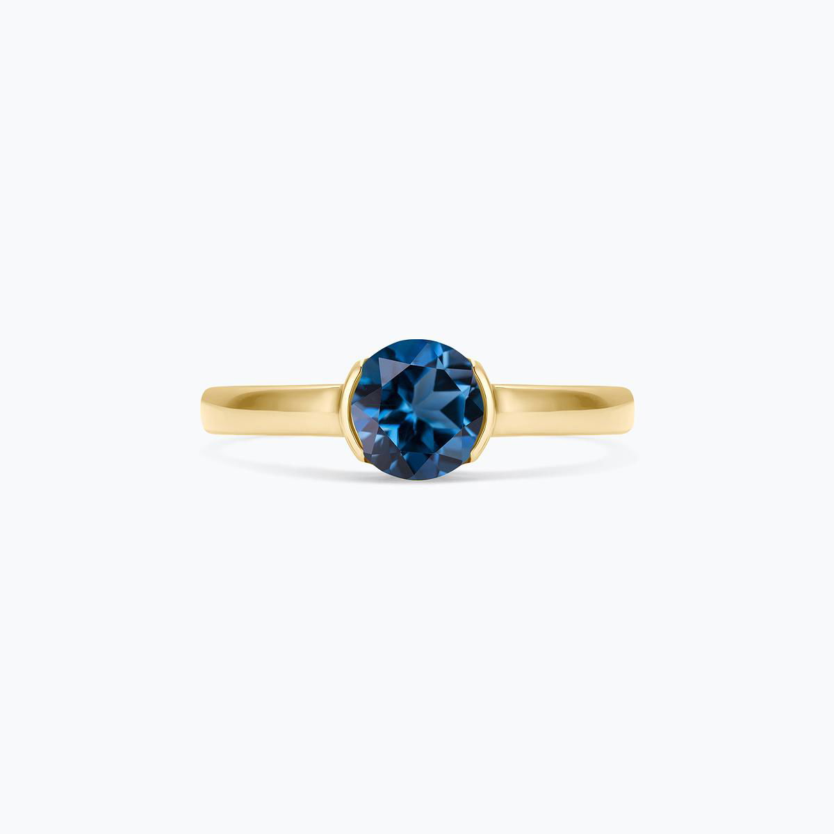 Bague Nymphéa Topaze Blue London 6 mm