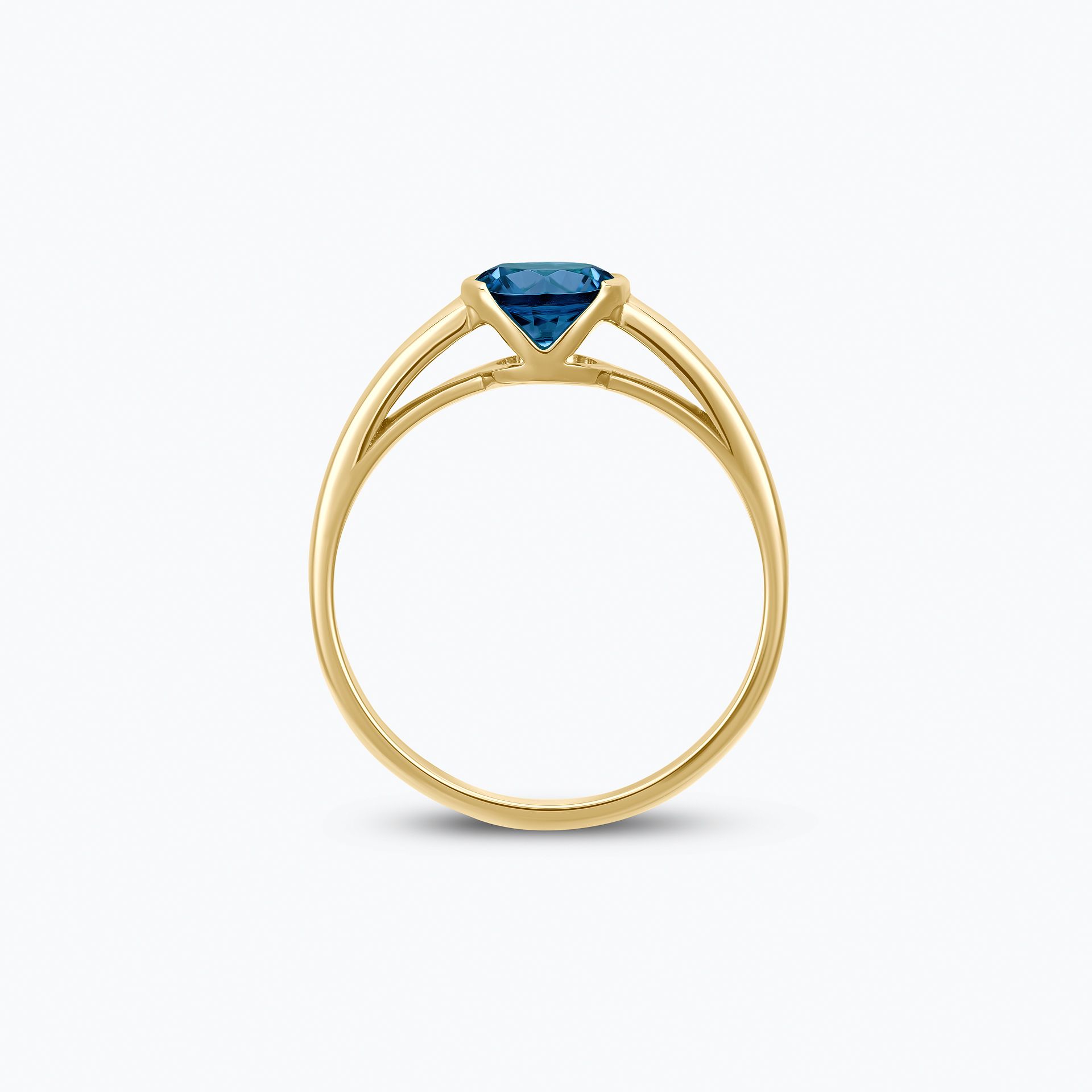 Bague Nymphéa Topaze Blue London 6 mm