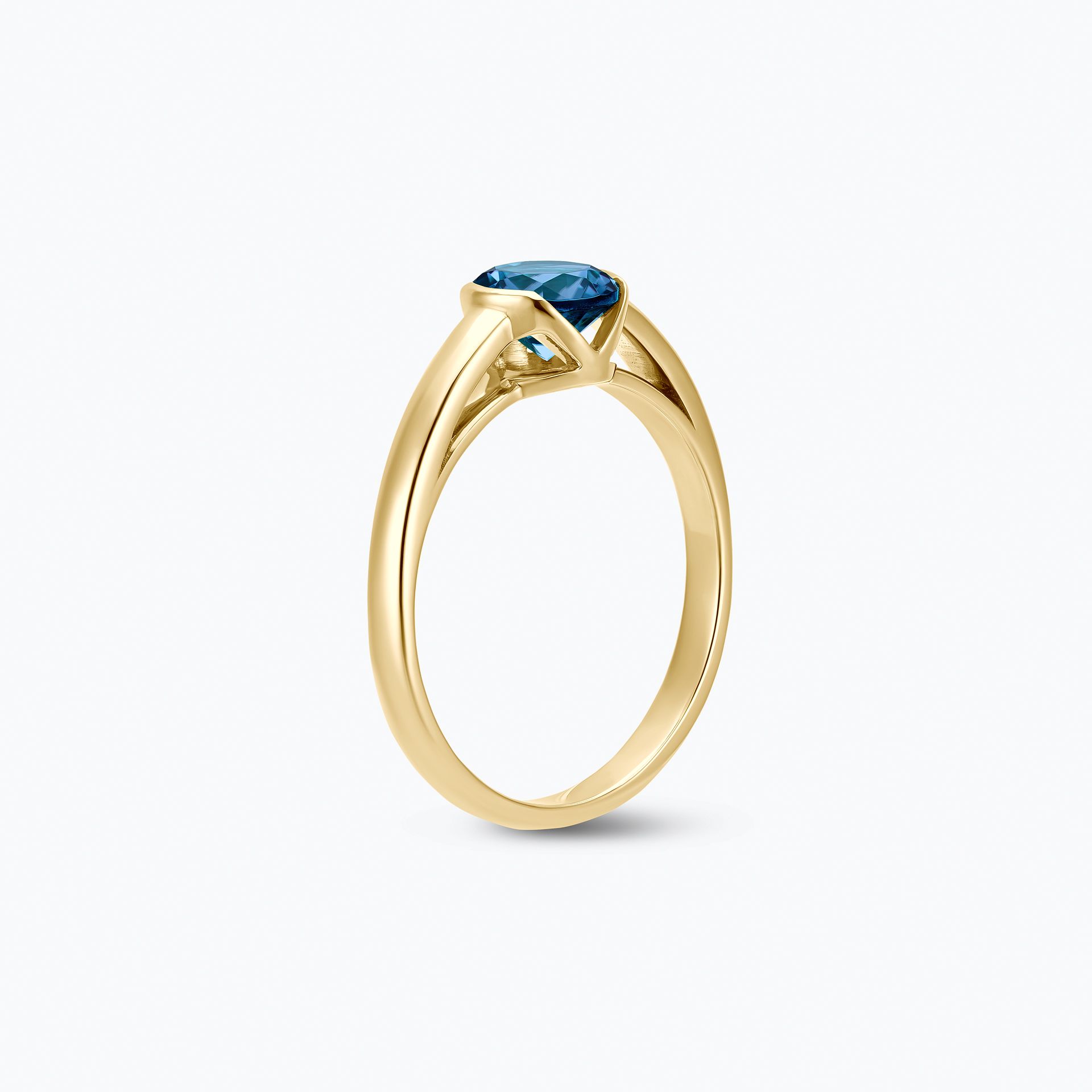 Bague Nymphéa Topaze Blue London 6 mm
