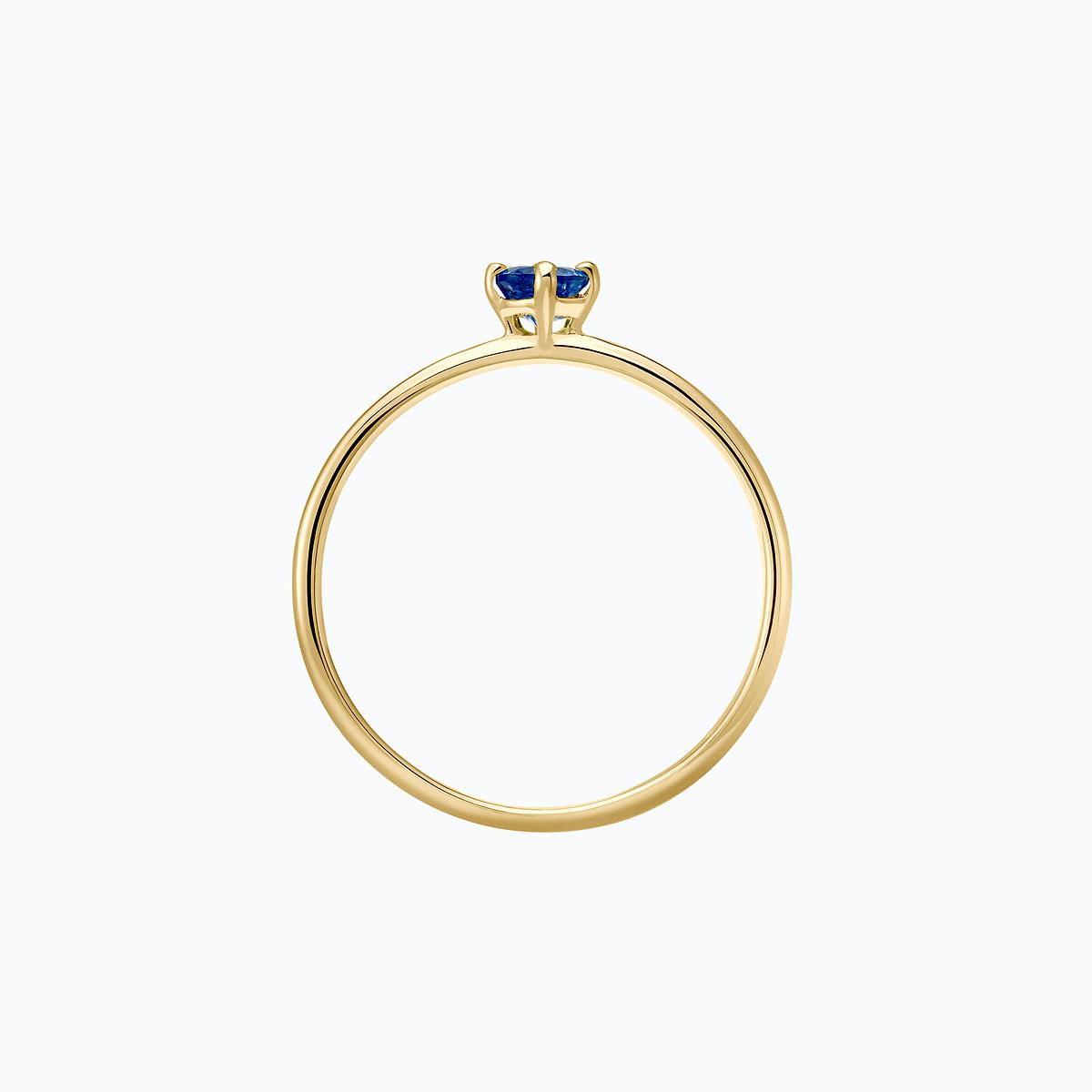 Solitaire Alva Saphir Bleu Éclipse 3.5 mm