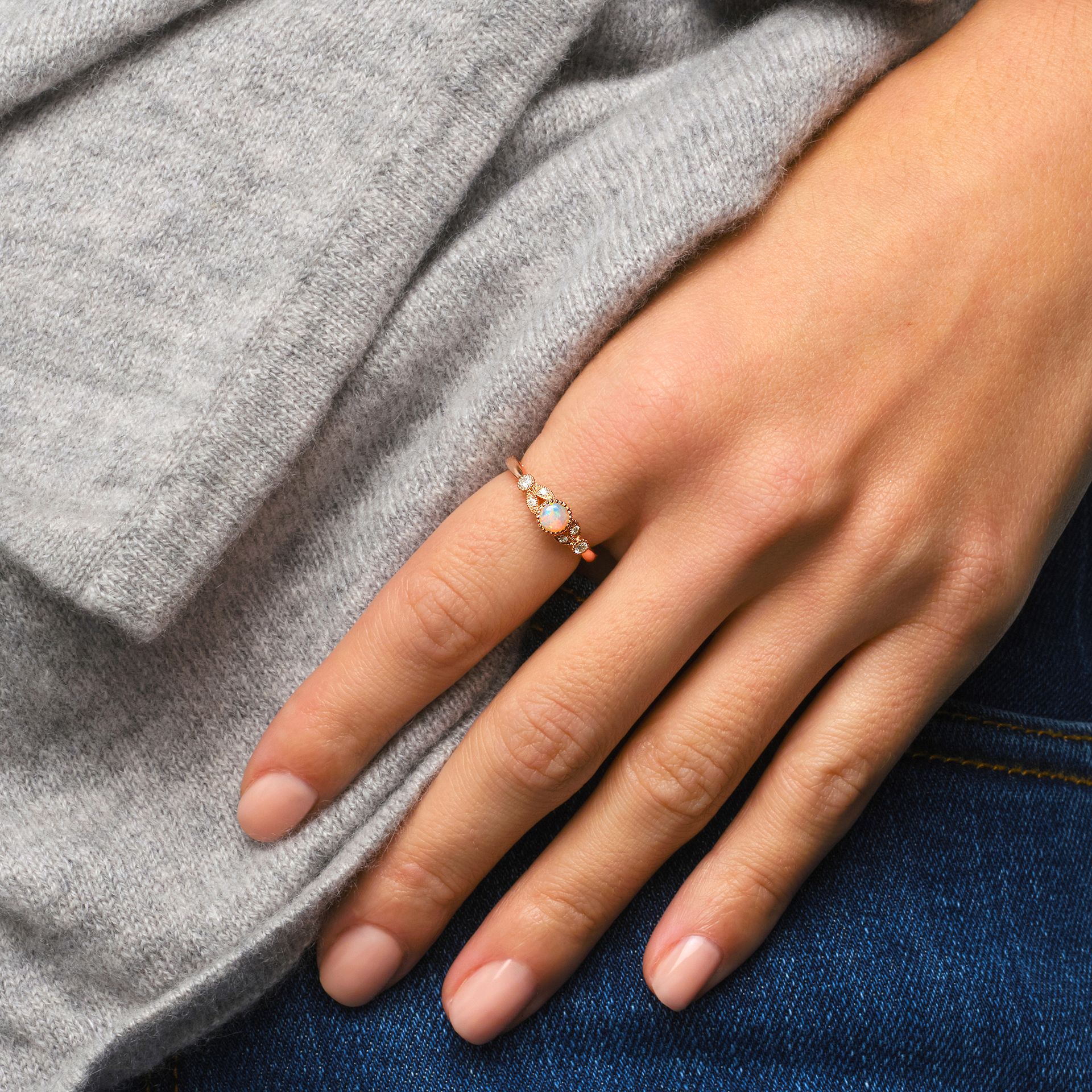 Solitaire Salomé Millegrain Opale