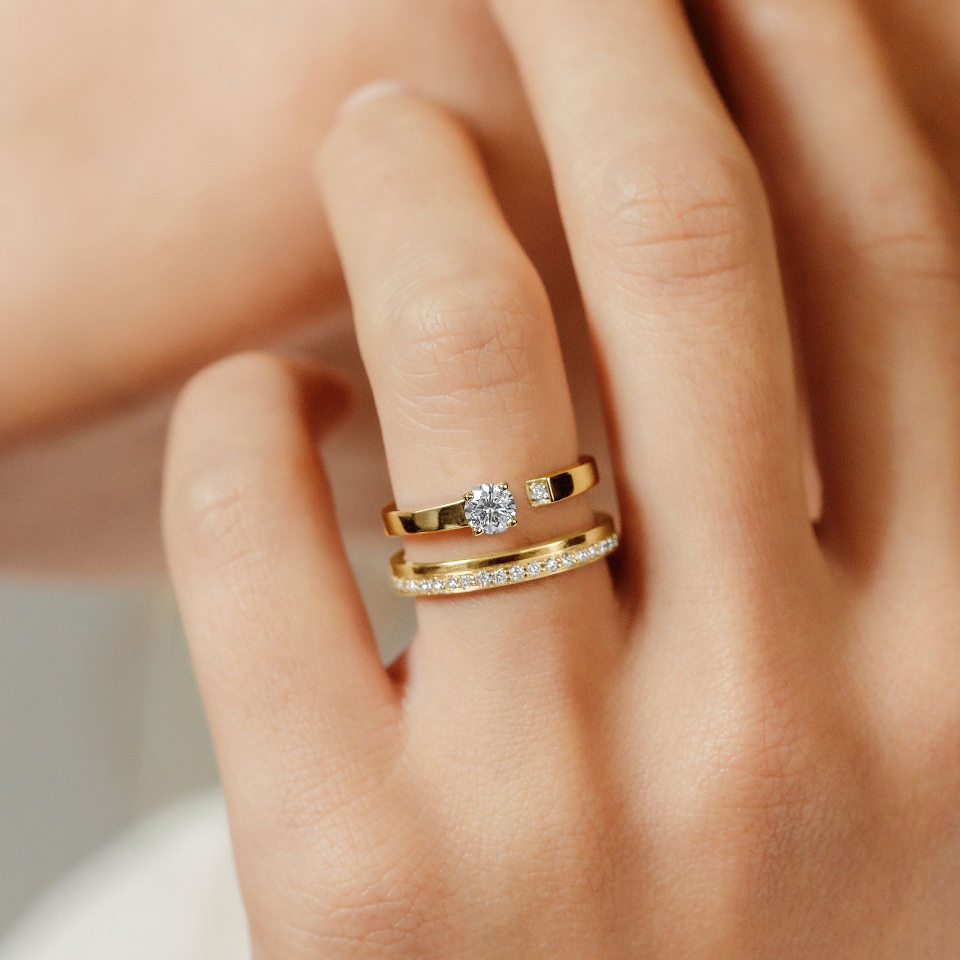 Solitaire Syracuse Diamant de Synthèse