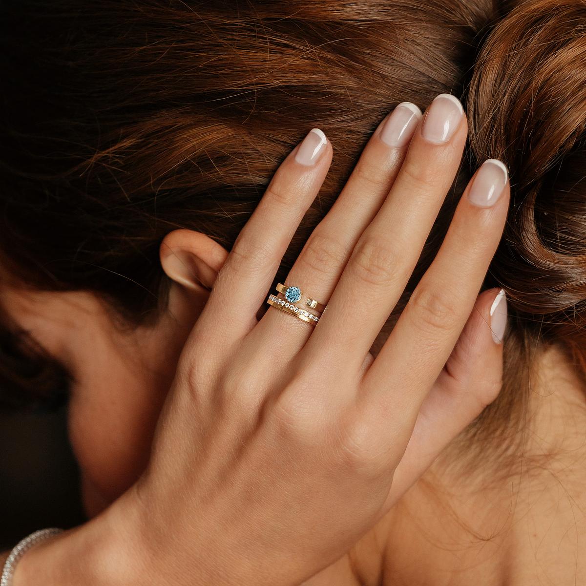 Solitaire Syracuse Aigue-Marine