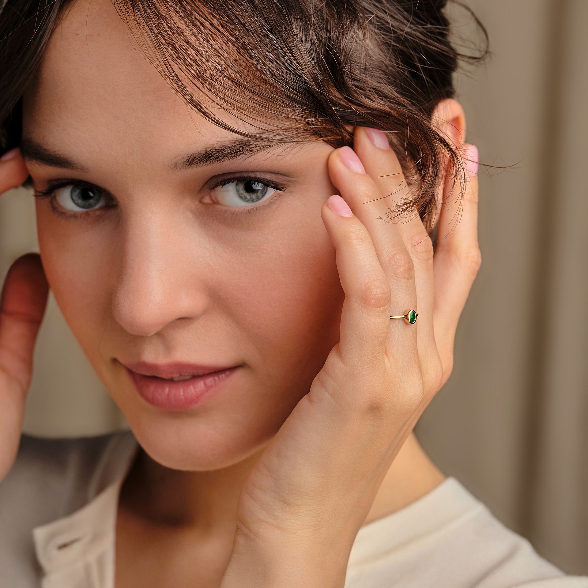 Solitaire Allure Émeraude