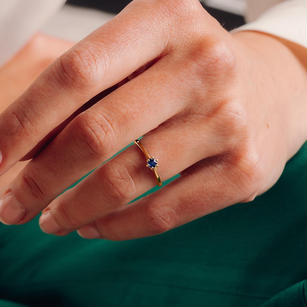 Solitaire Félicia Saphir 3.5 mm