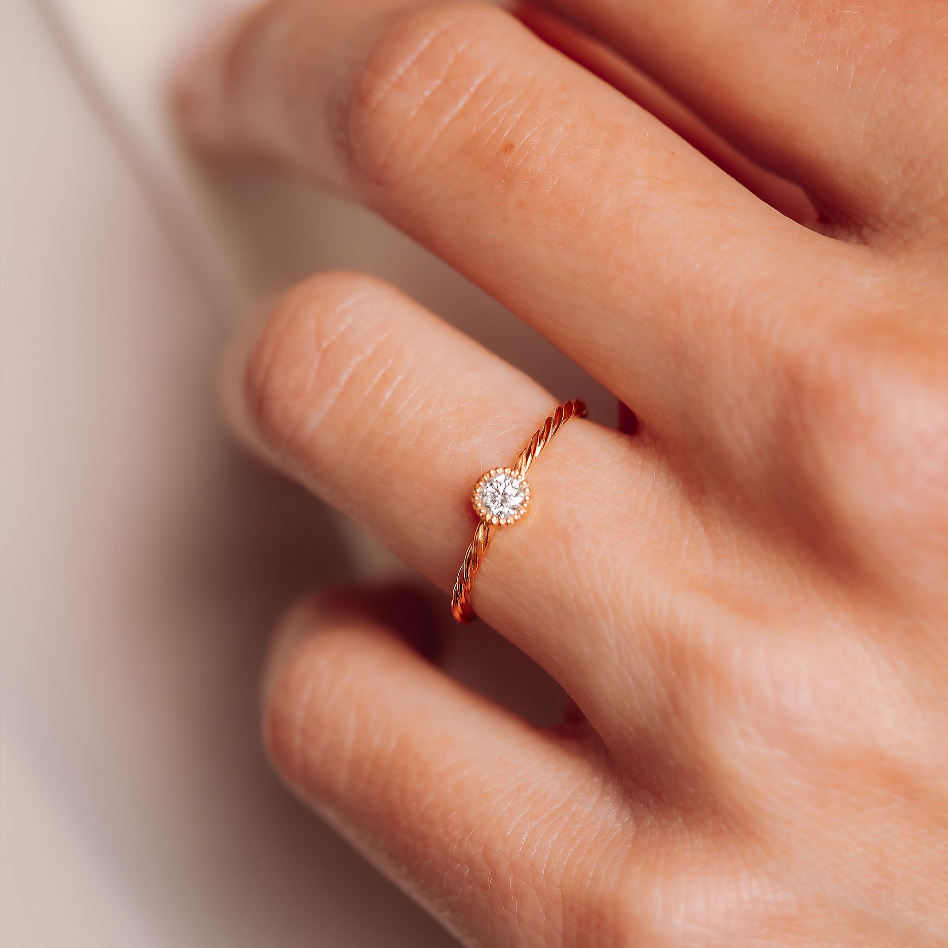 Solitaire Faustine Diamant de Synthèse