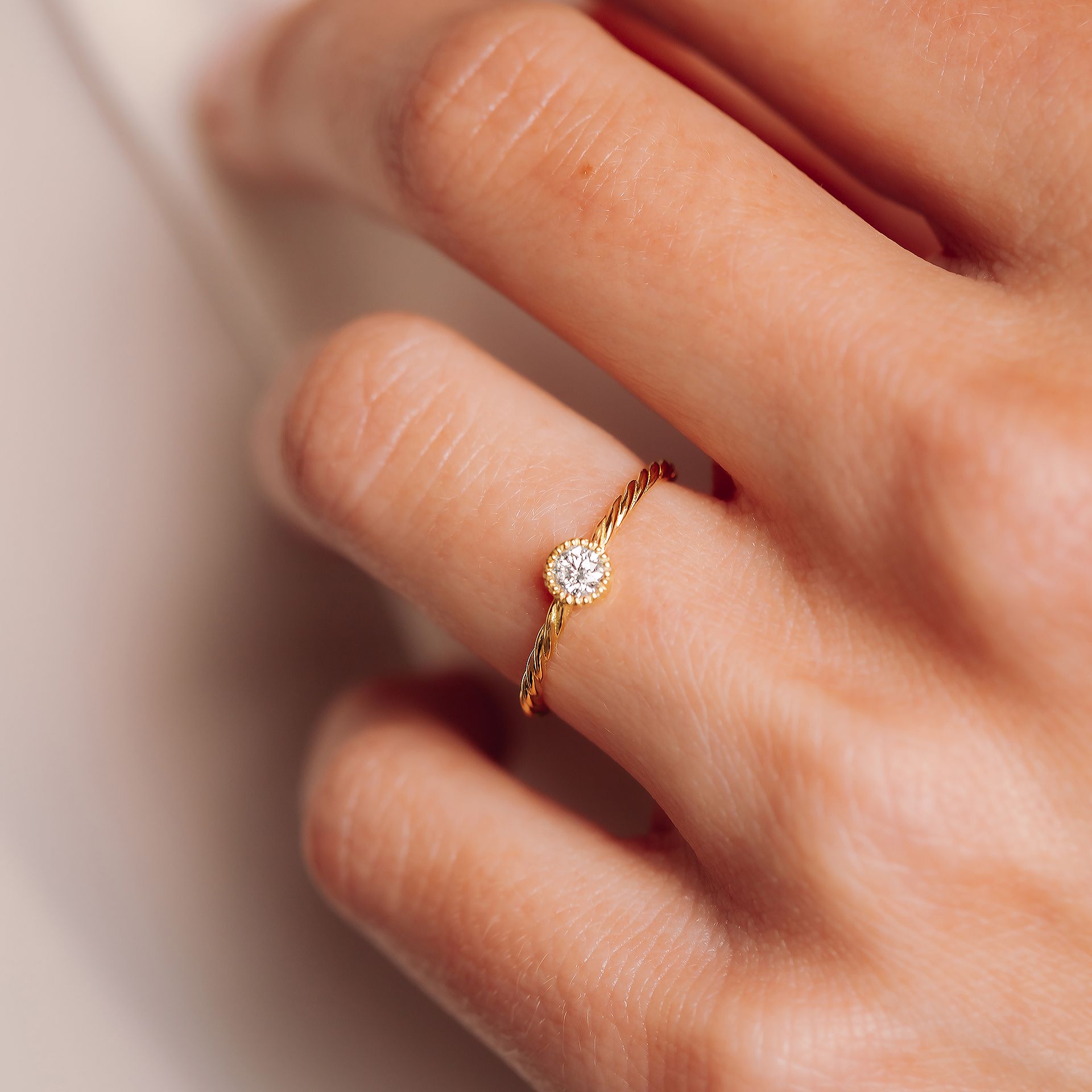 Solitaire Faustine Diamant de Synthèse