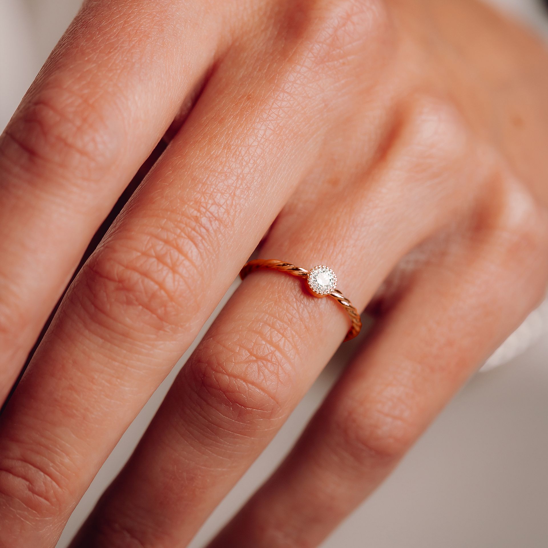 Solitaire Faustine Diamant de Synthèse