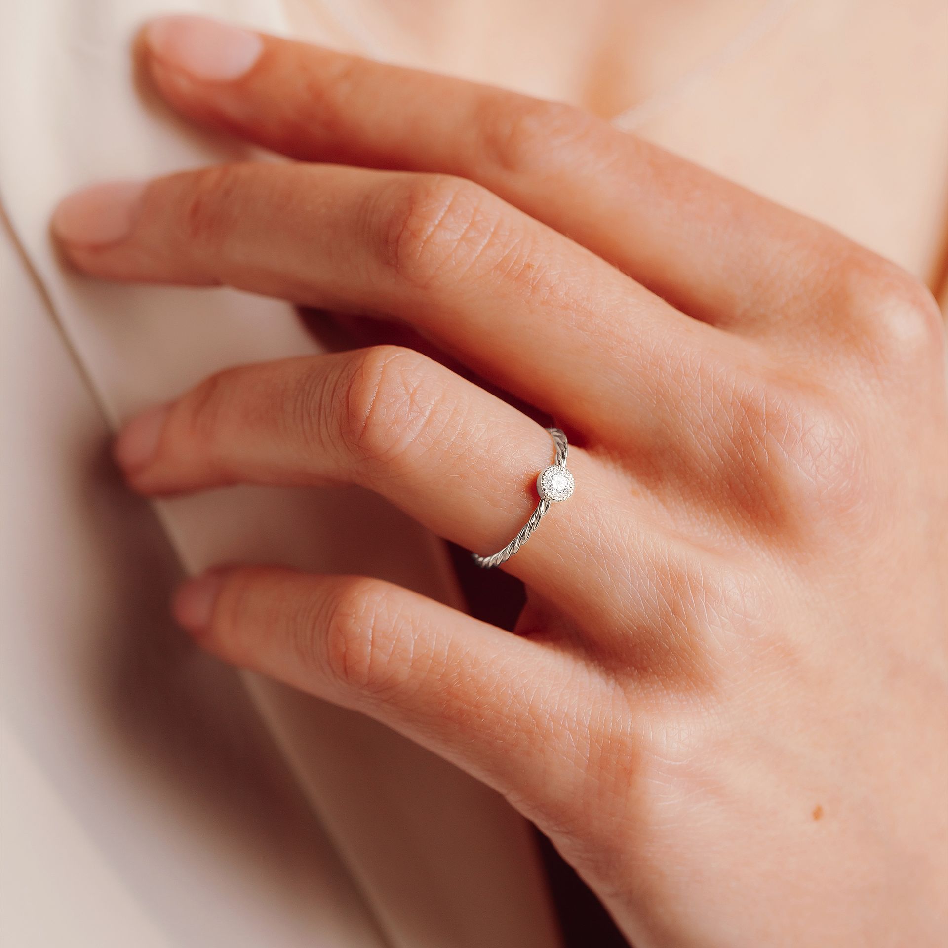 Solitaire Faustine Diamant de Synthèse