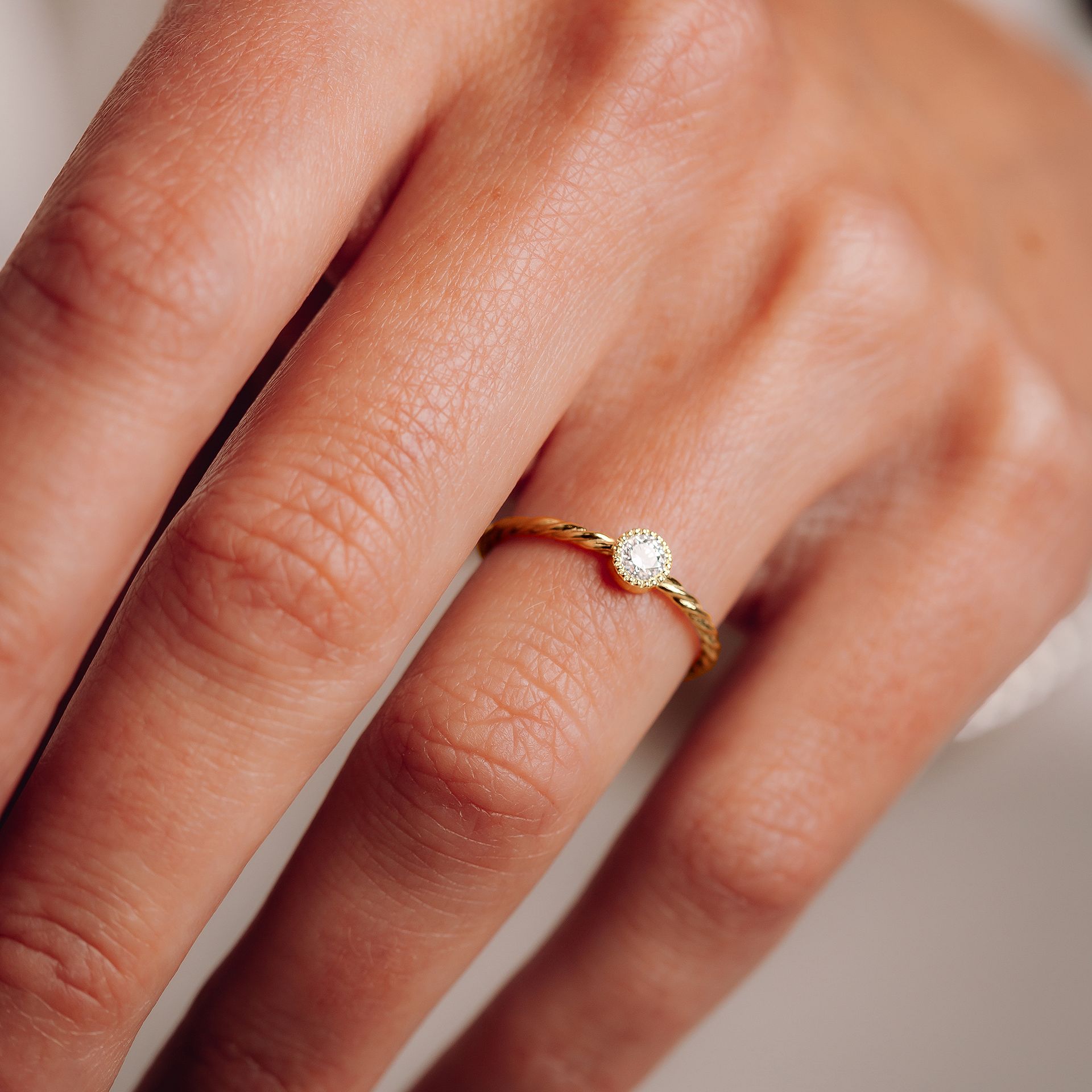 Solitaire Faustine Diamant de Synthèse