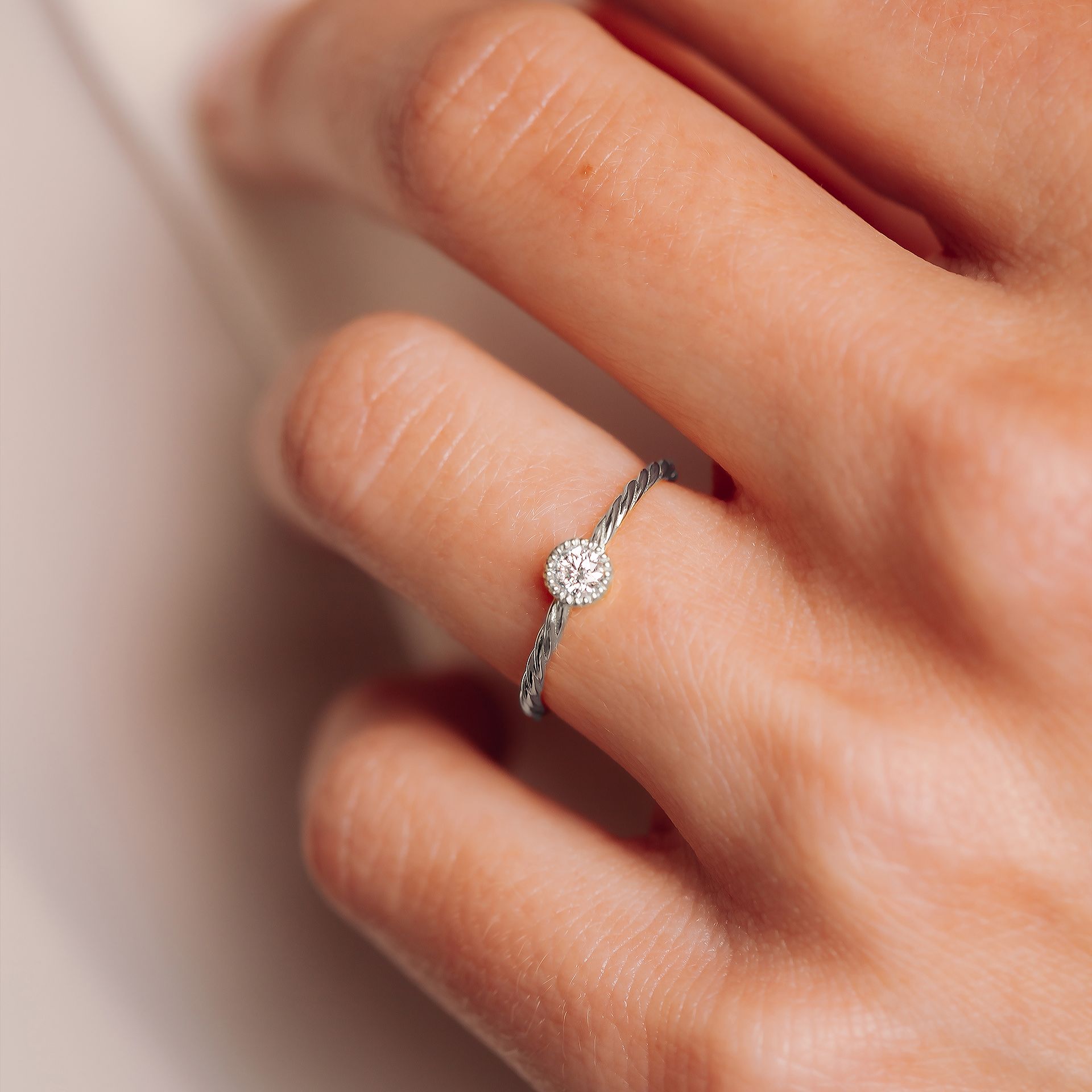 Solitaire Faustine Diamant de Synthèse