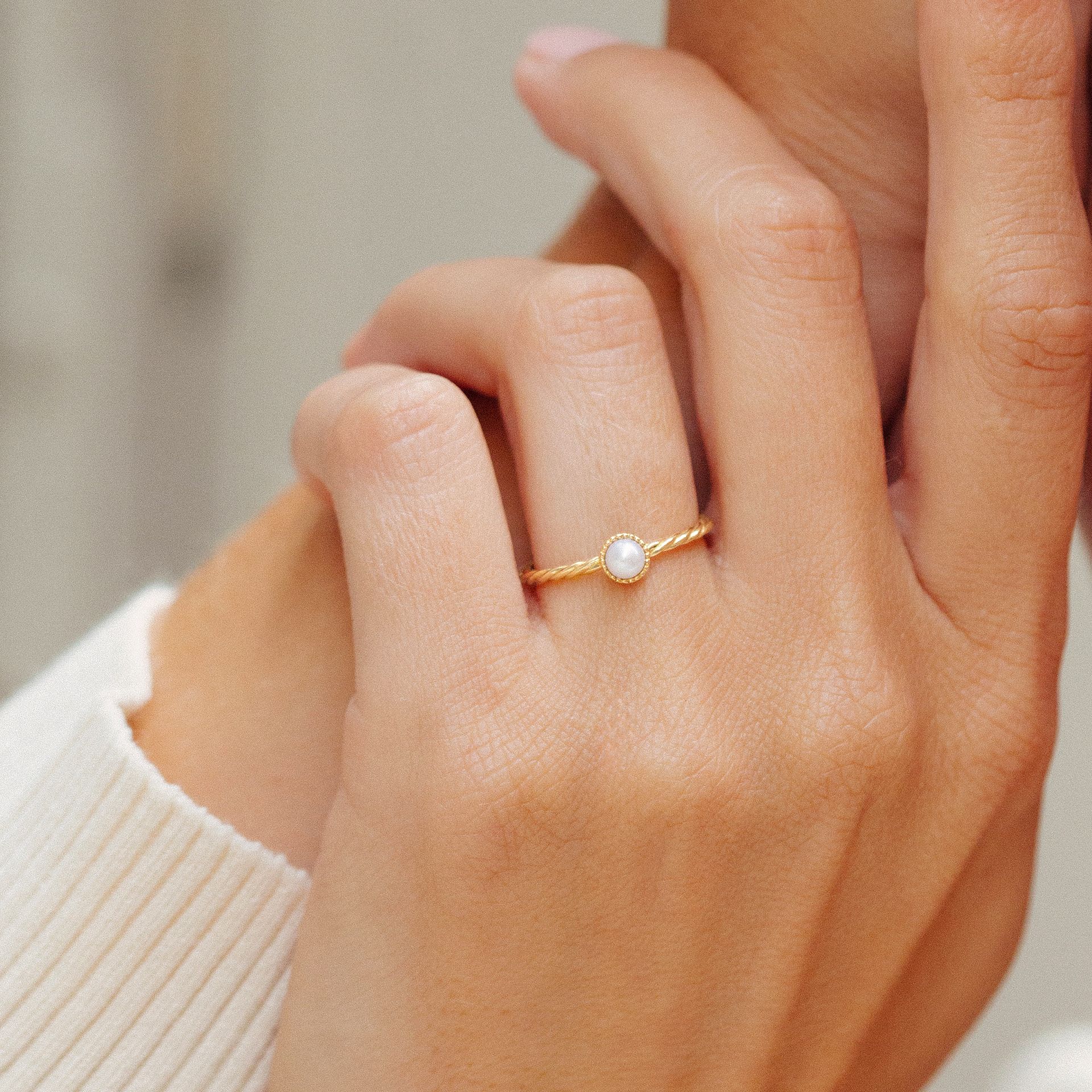 Solitaire Faustine Perle