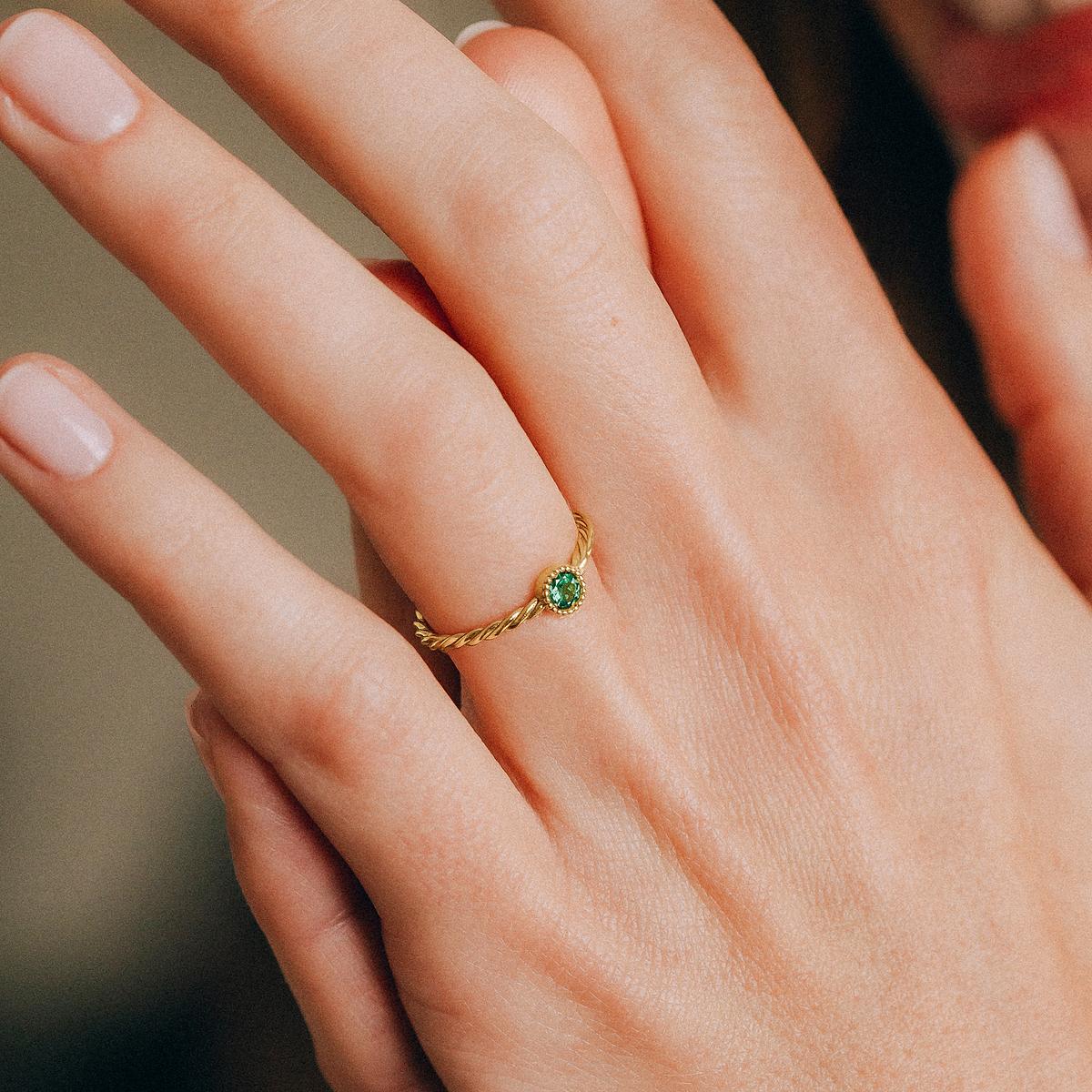 Solitaire Faustine Tsavorite