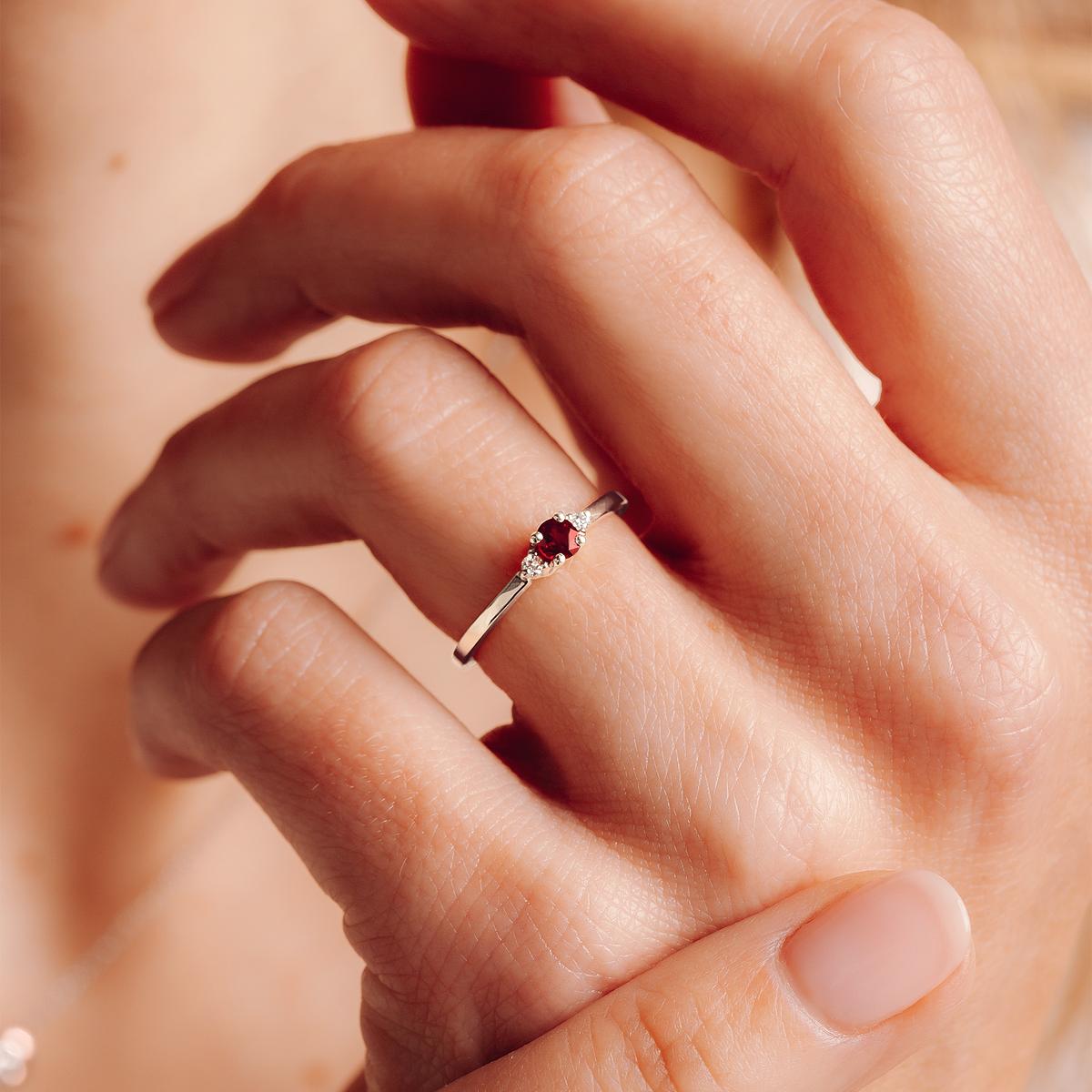 Solitaire Lolly Rubis 3.5 mm