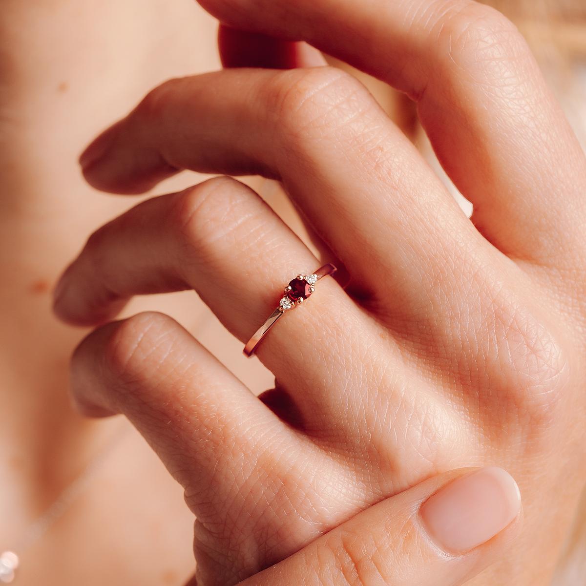 Solitaire Lolly Rubis 3.5 mm