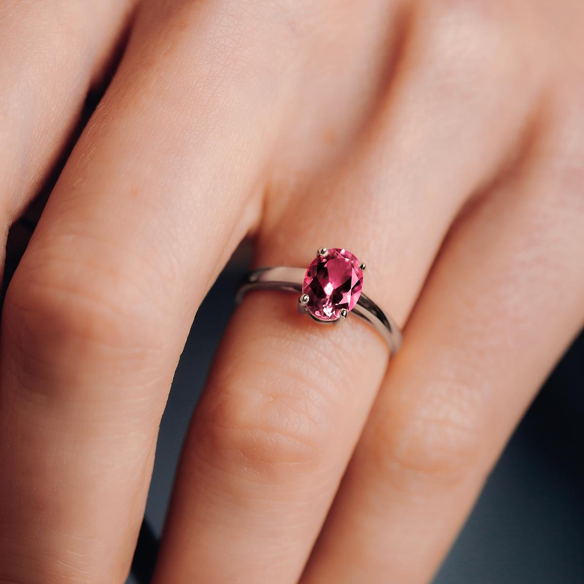 Solitaire Érine Tourmaline