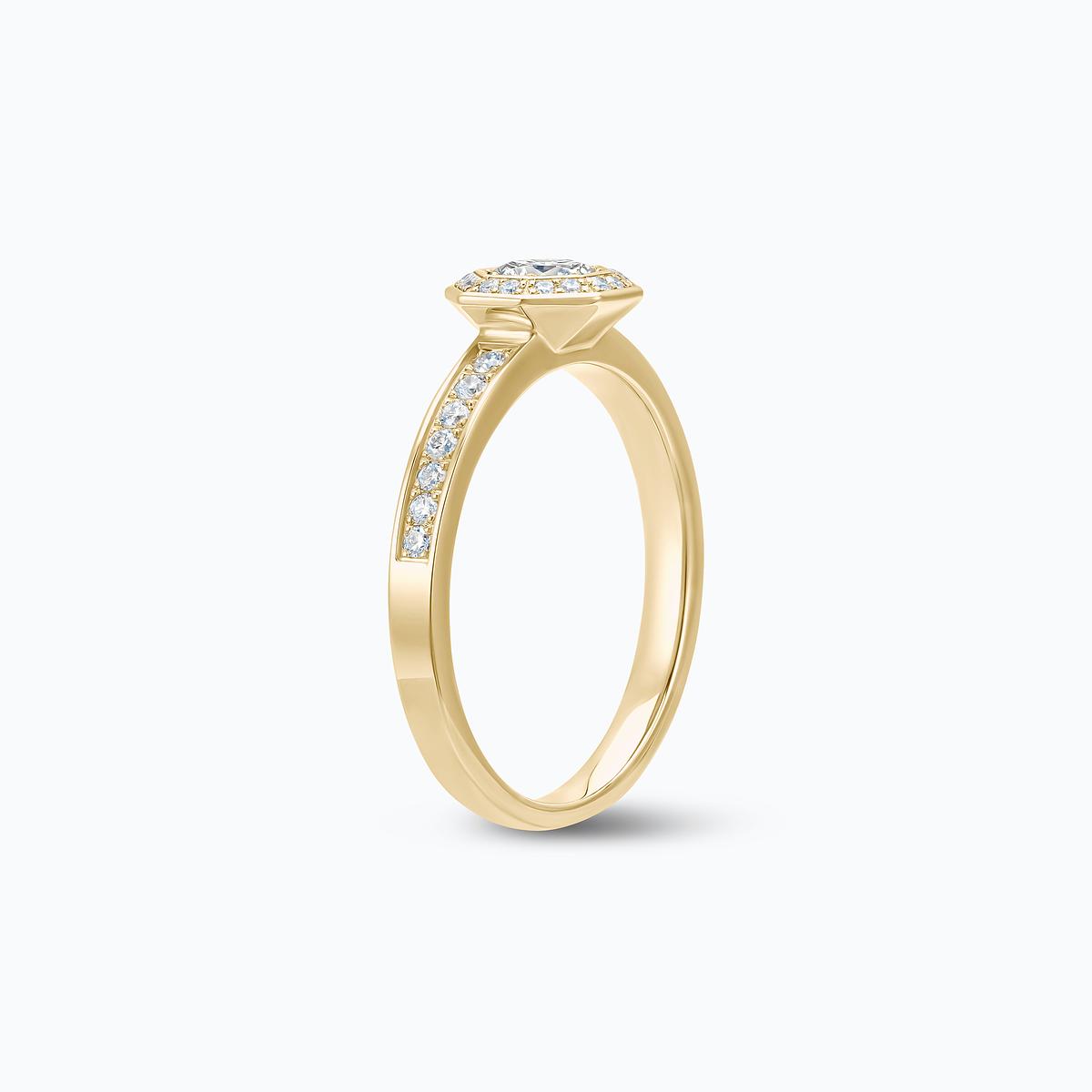 Solitaire Pavé Octogone Éclat