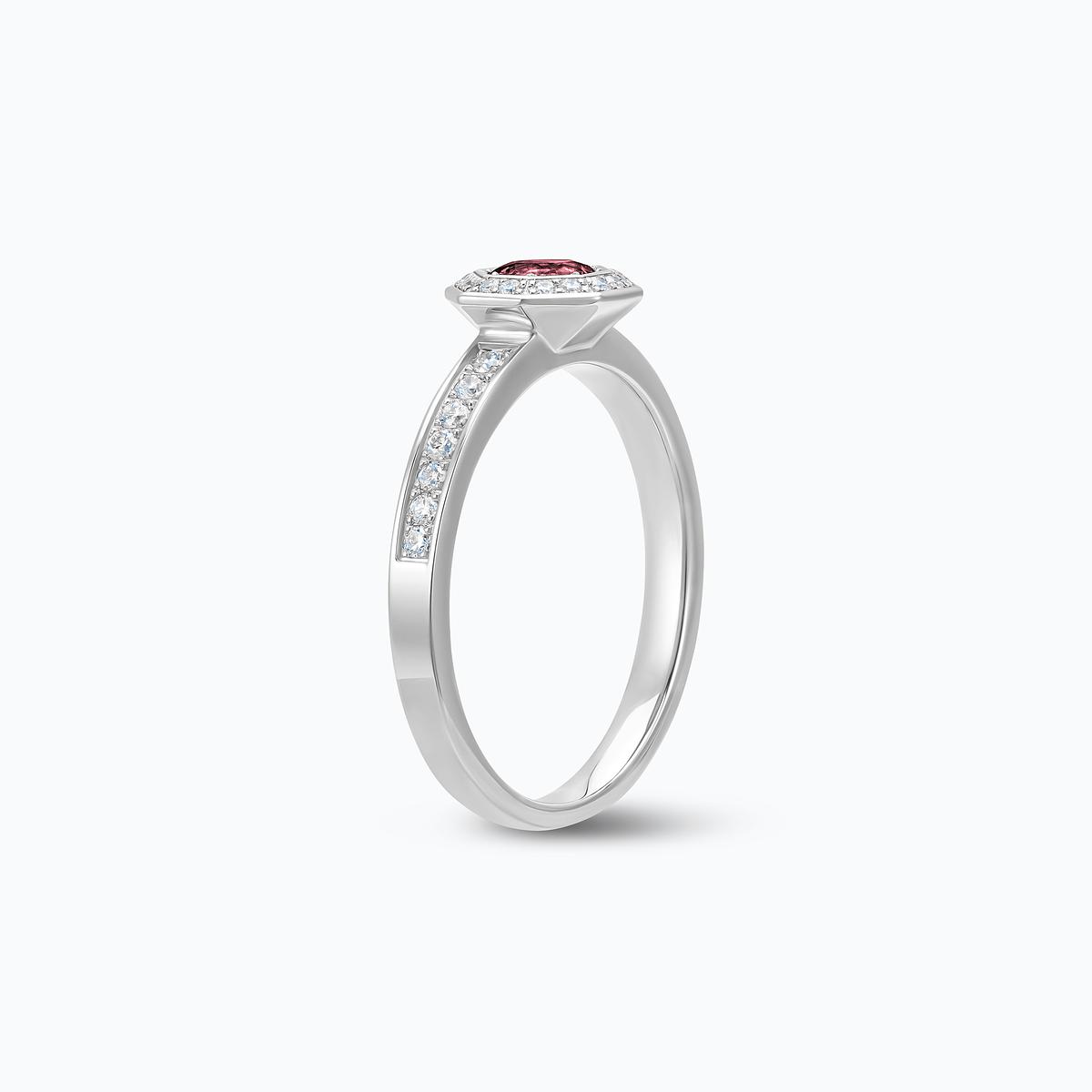 Solitaire Pavé Octogone Tourmaline 4.5 mm