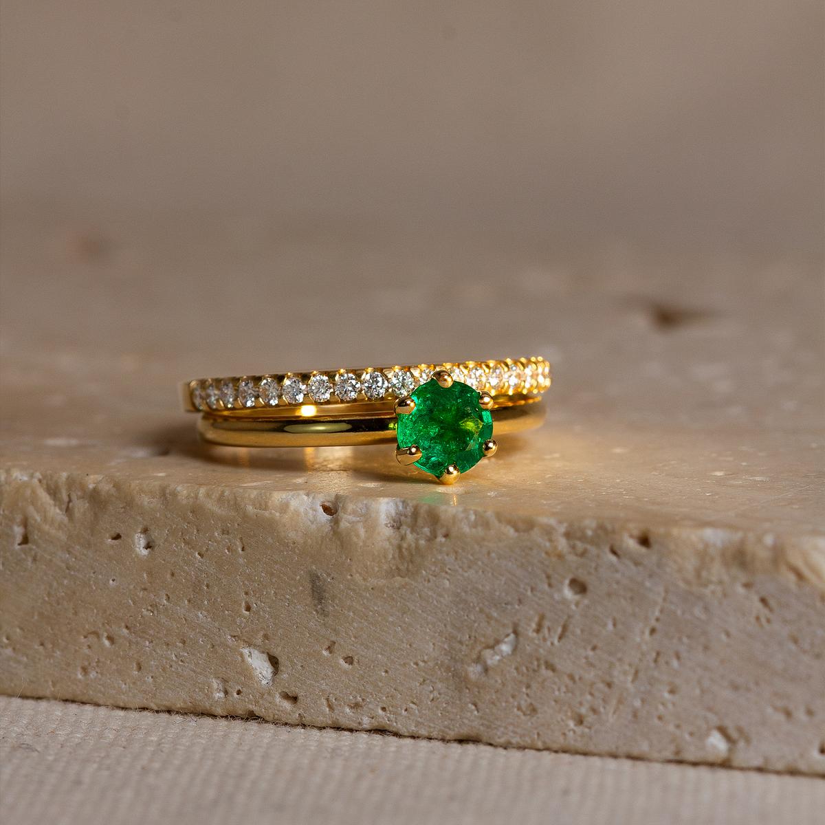 Solitaire Magnolia Emeraude