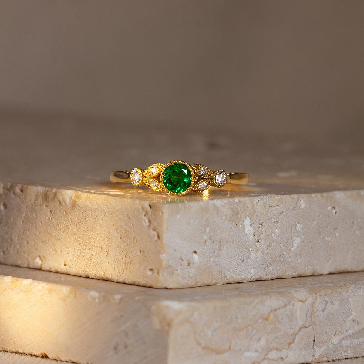 Solitaire Salomé Millegrain Tsavorite