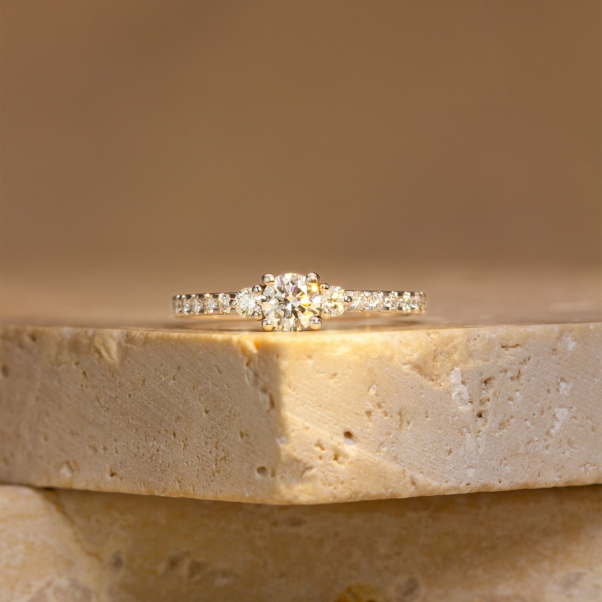 Solitaire Pavé Lolly Éclat