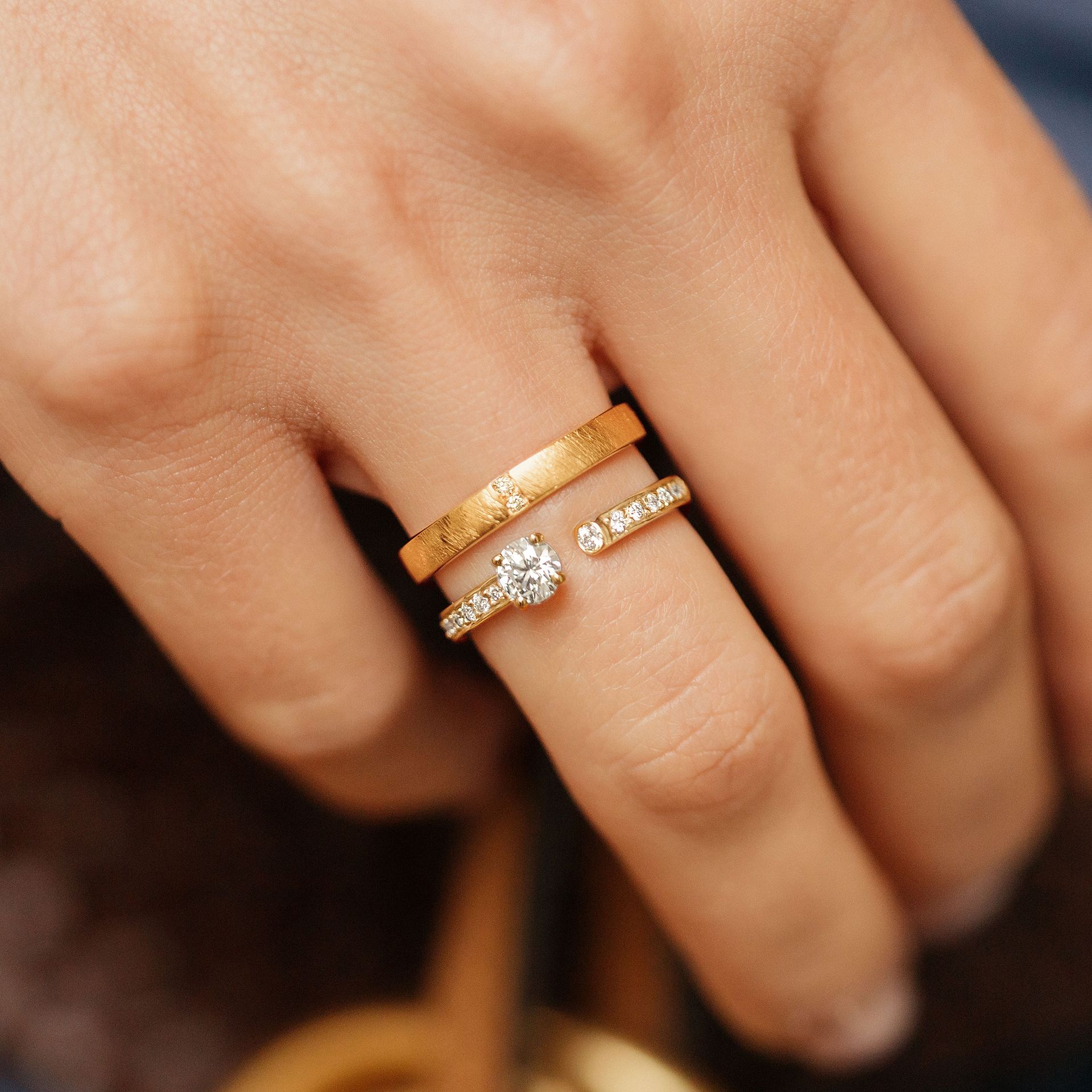 Solitaire Pavé Syracuse Diamant de Synthèse