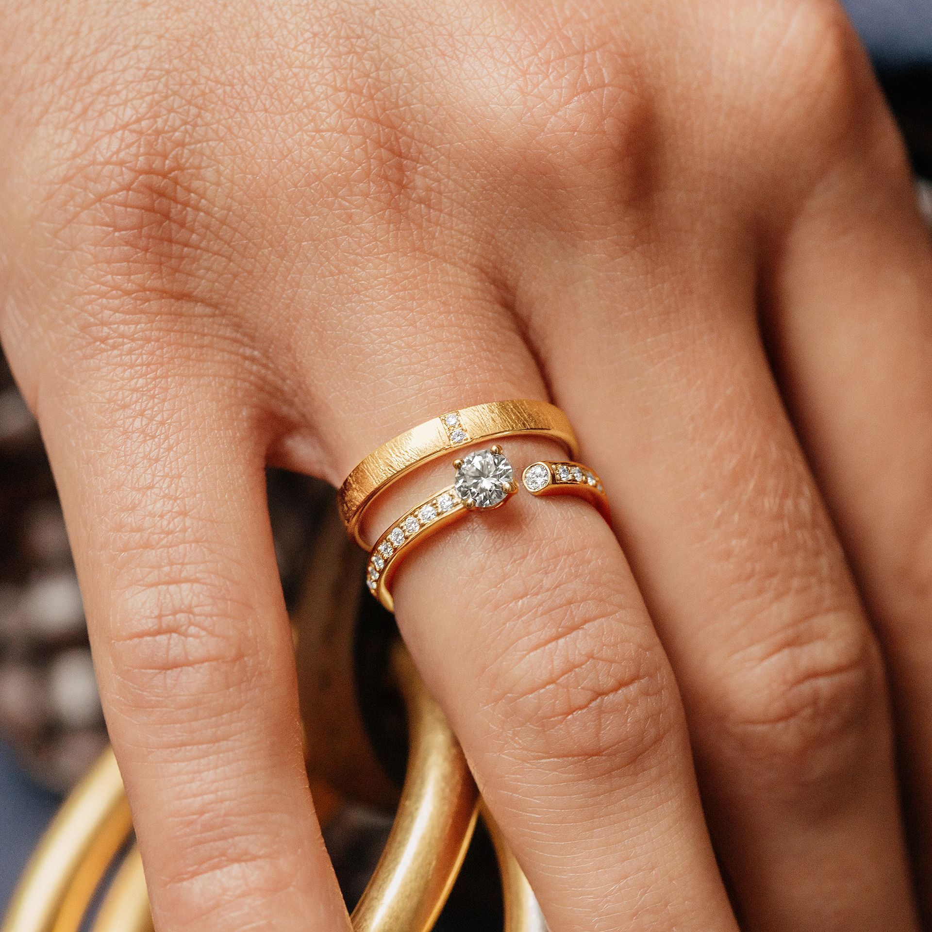 Solitaire Pavé Syracuse Diamant de Synthèse