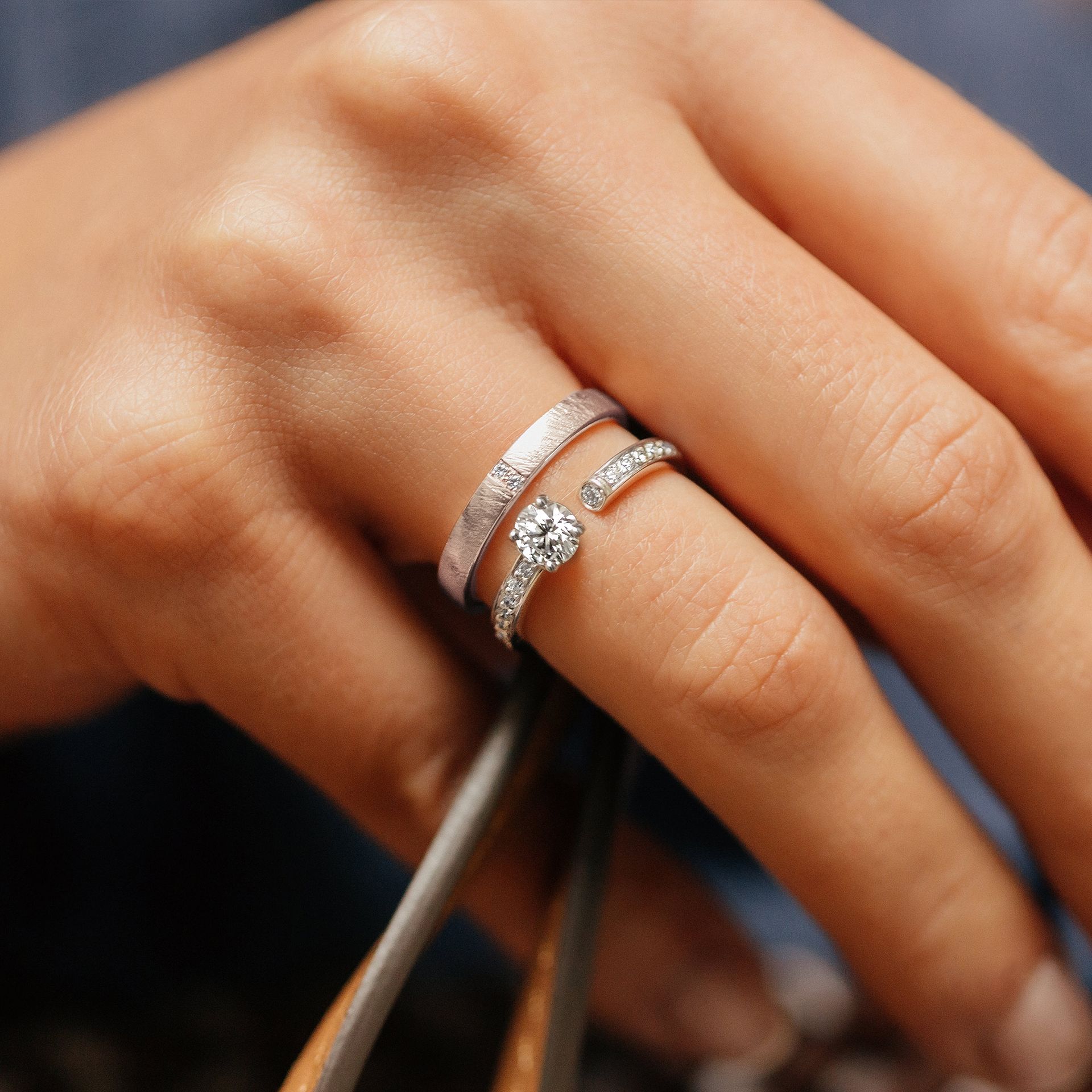 Solitaire Pavé Syracuse