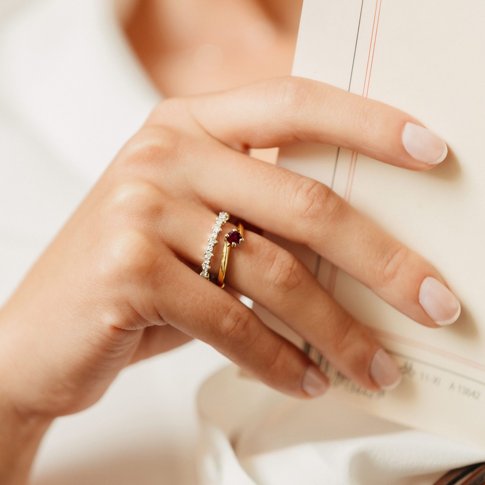 Solitaire Lina Rubis 4.5 mm