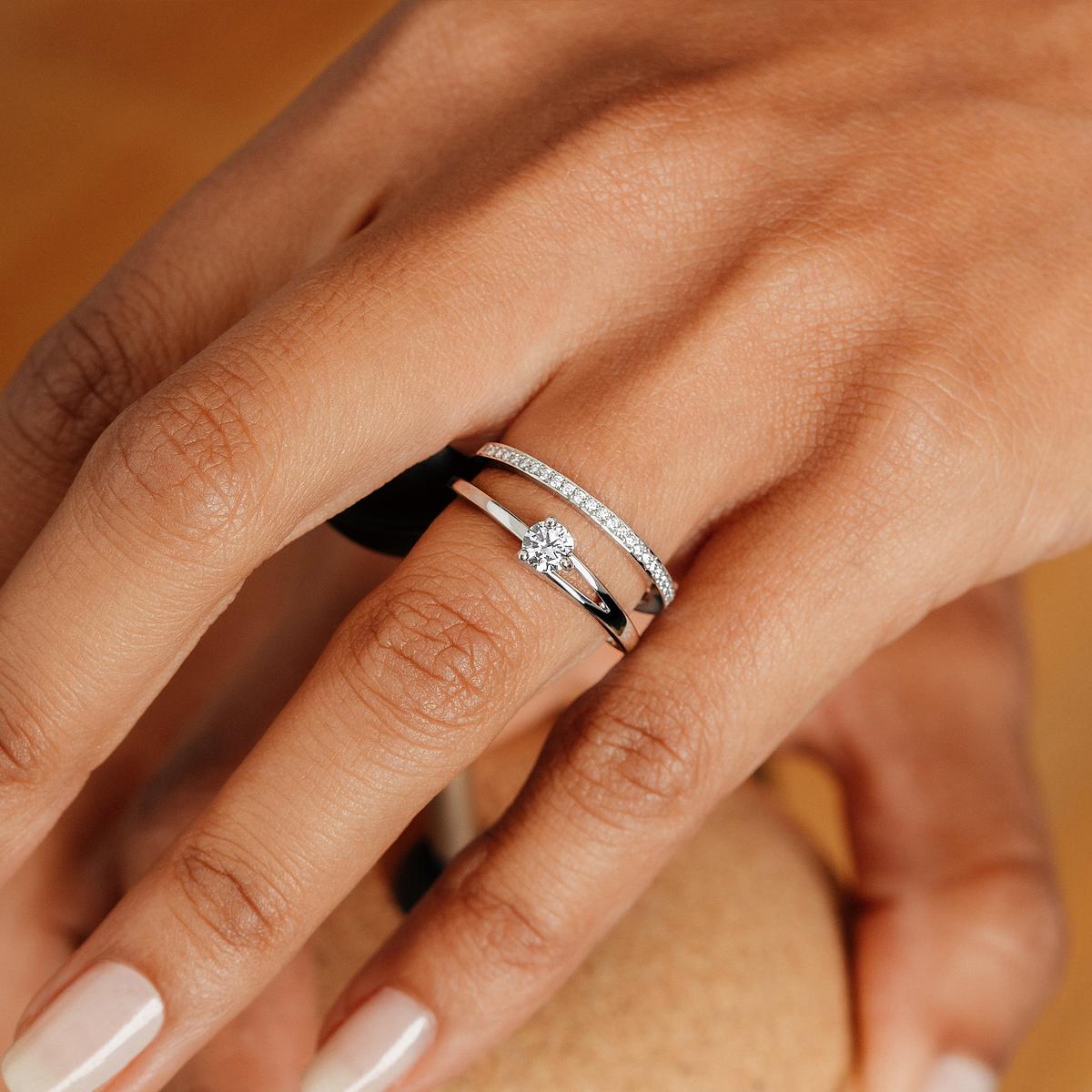 Solitaire Étoile 0.15 carat