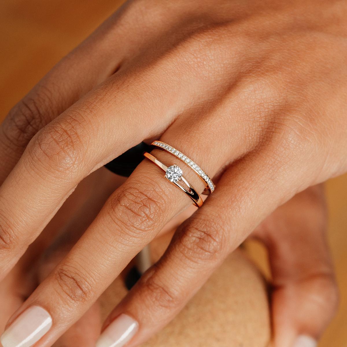 Solitaire Étoile 0.15 carat