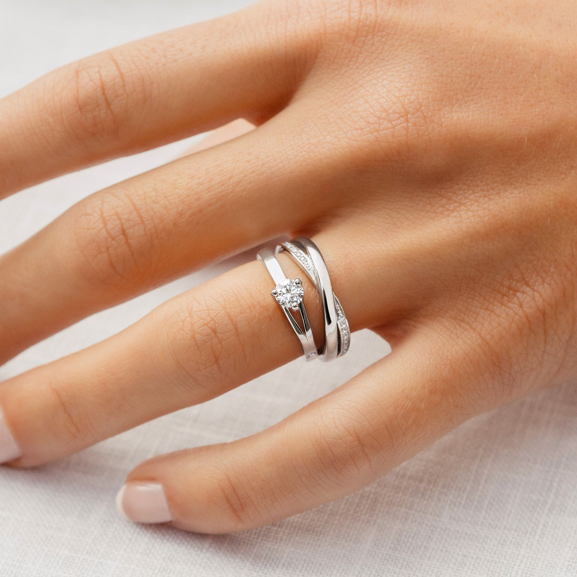 Solitaire Étoile Éclat Diamant de Synthèse