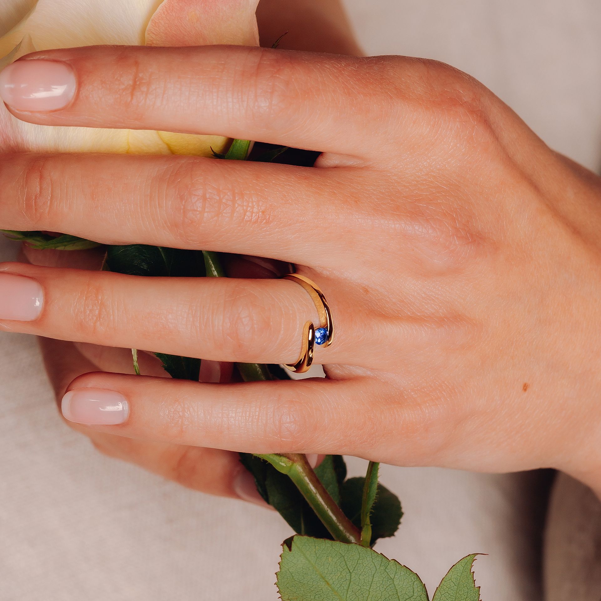 Solitaire Jane Saphir 3.5 mm