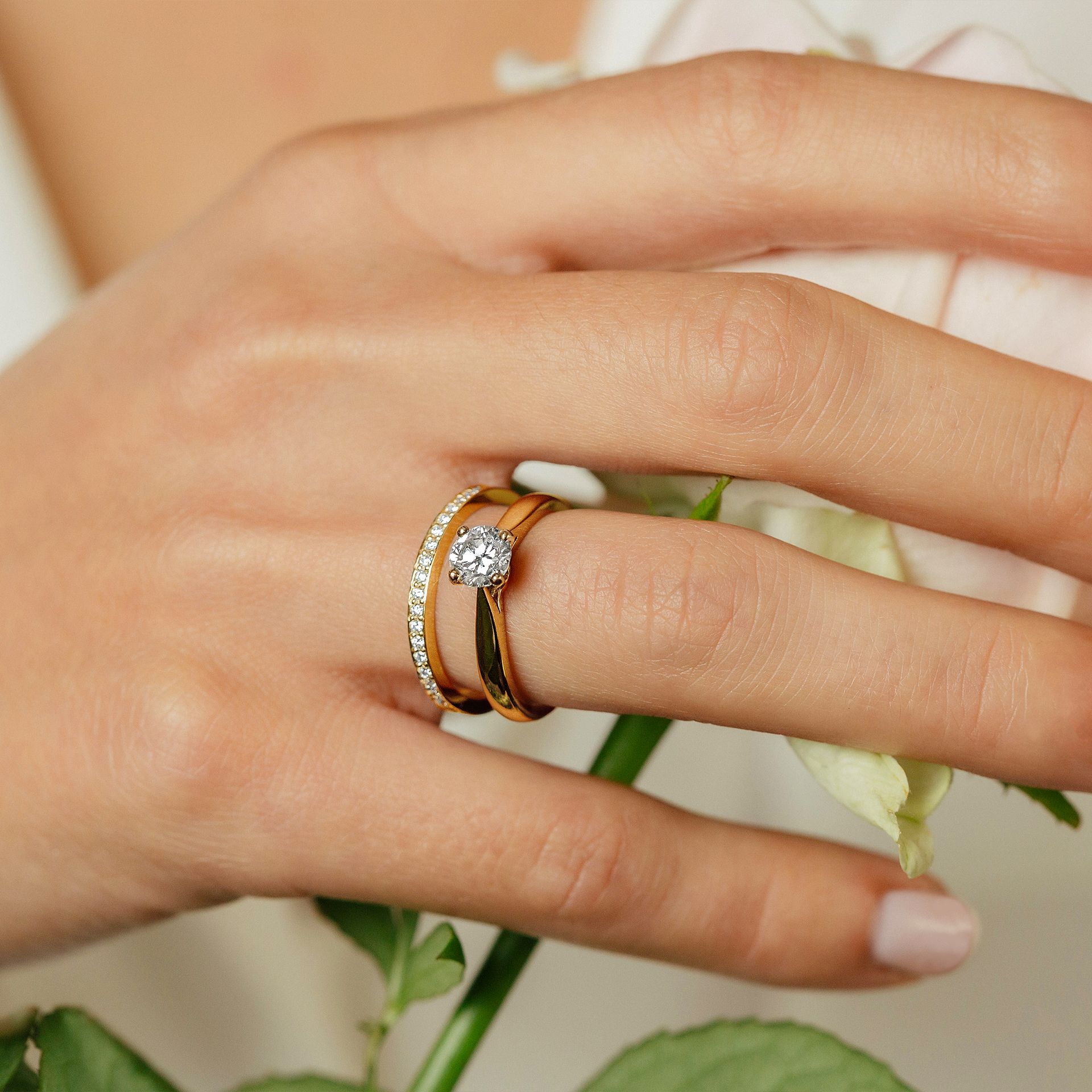 Solitaire Romance Iconique Diamant de Synthèse