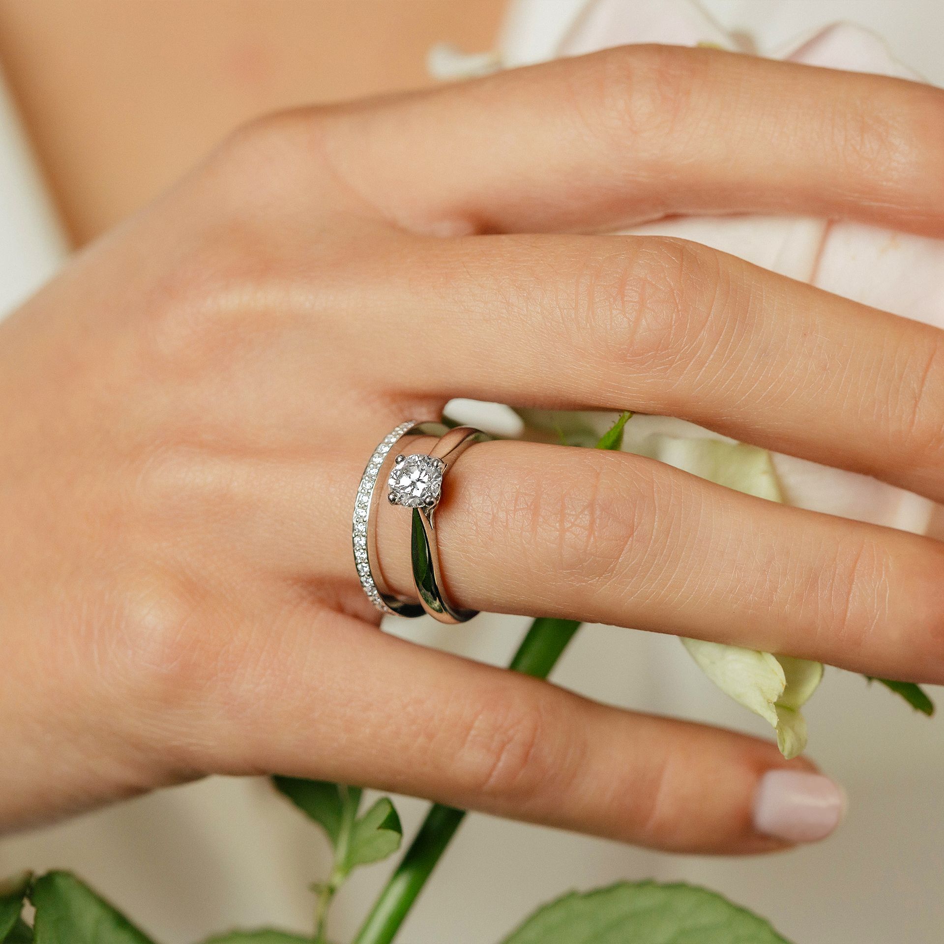 Solitaire Romance Iconique Diamant de Synthèse