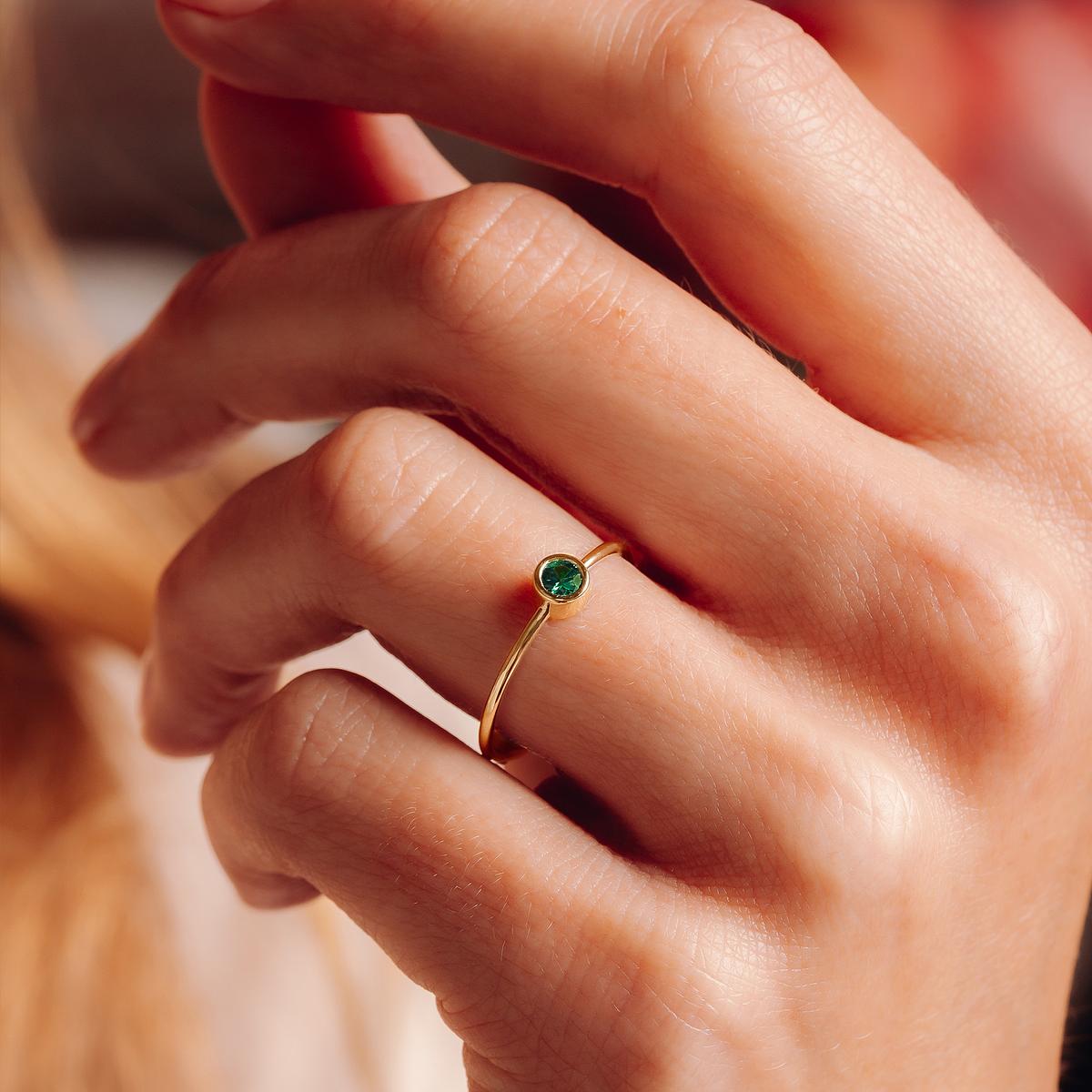 Solitaire Harmony Tsavorite 3.5 mm