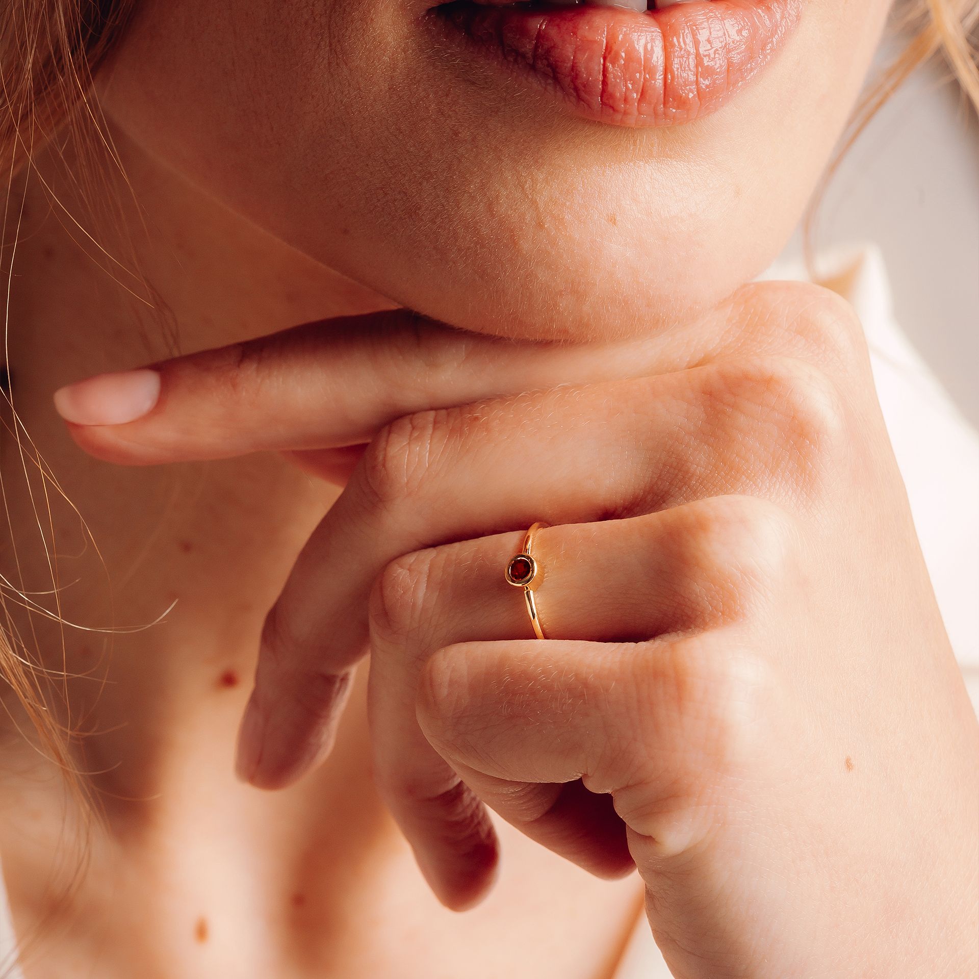 Solitaire Harmony Rubis 3.5 mm