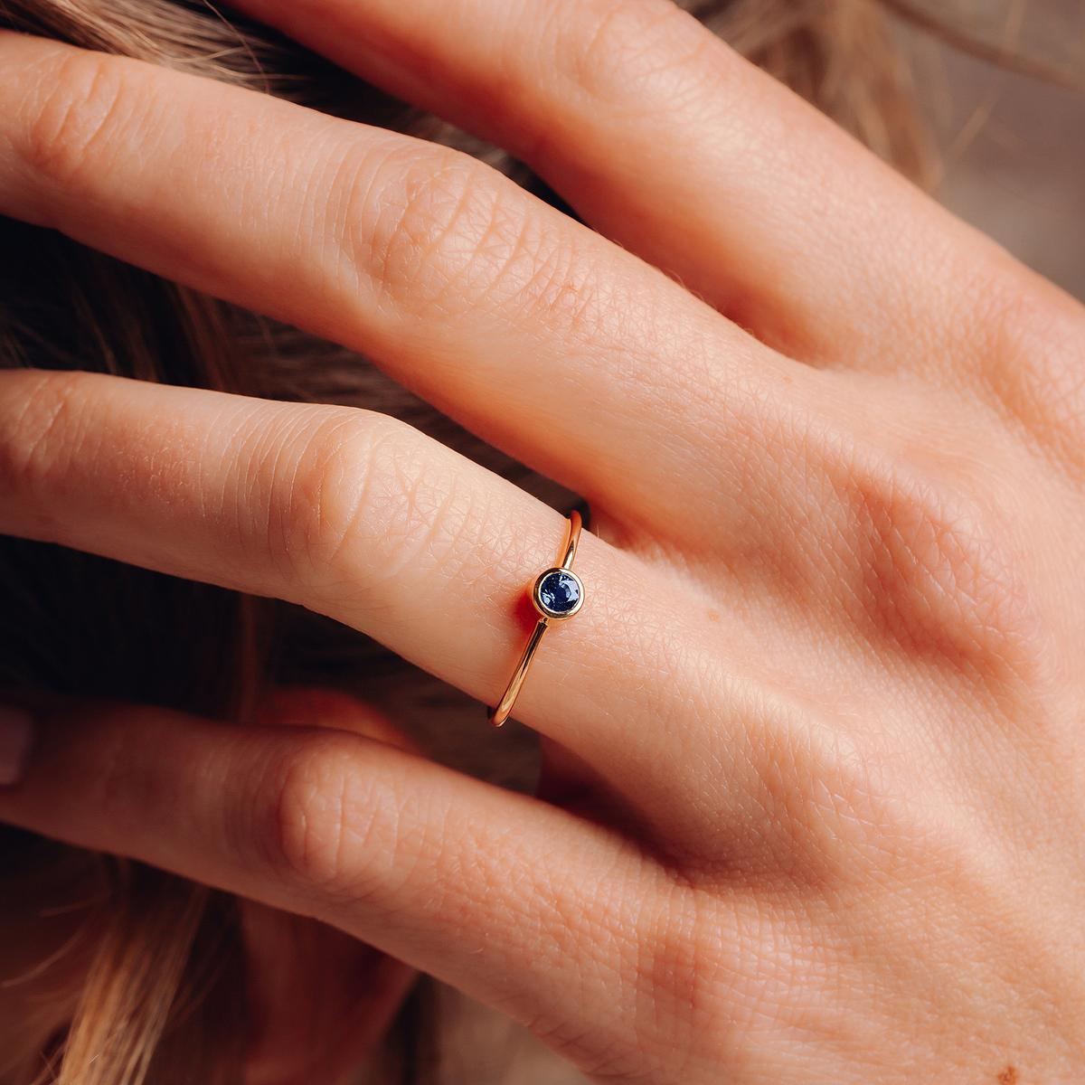 Solitaire Harmony Saphir 3.5 mm