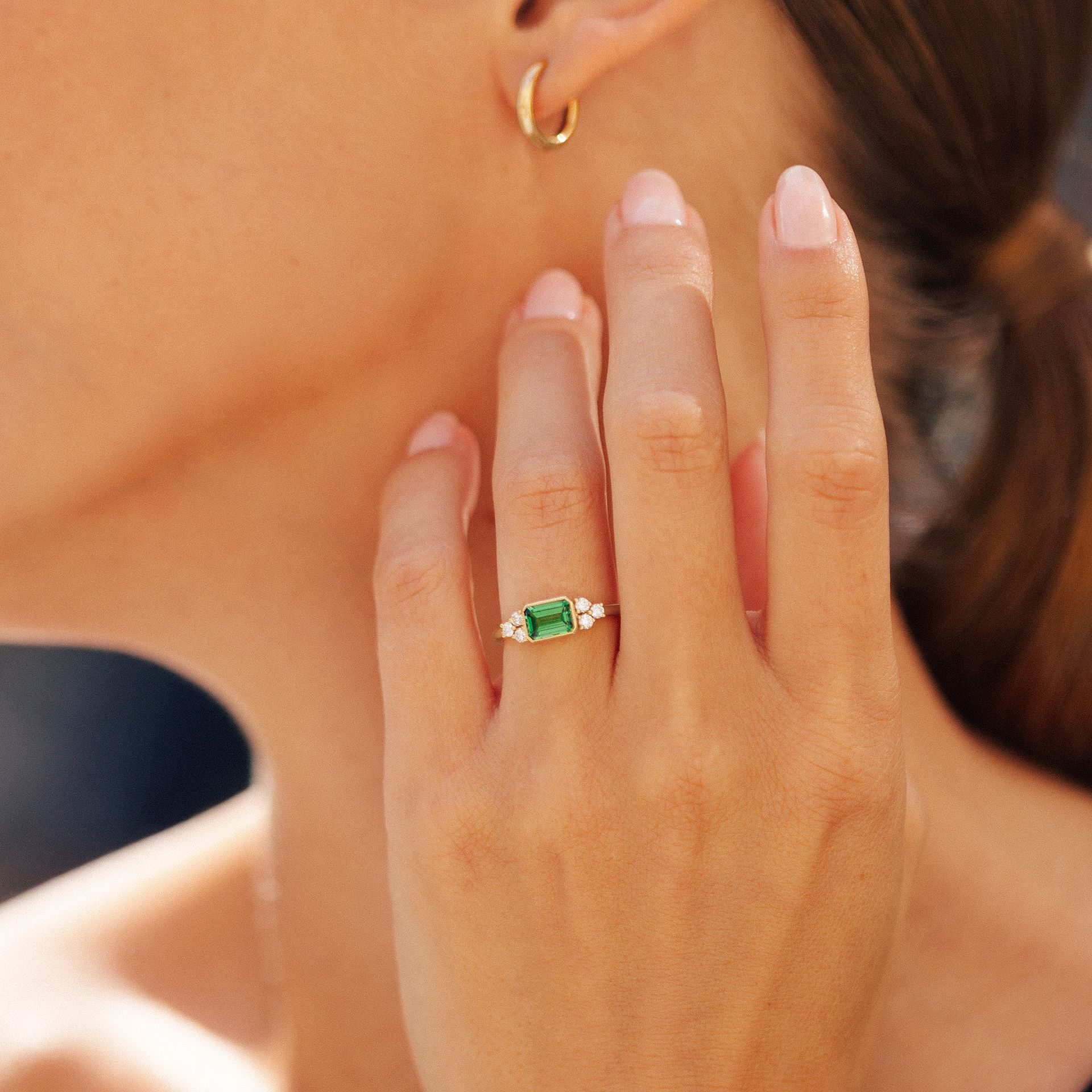 Solitaire Louise Tsavorite