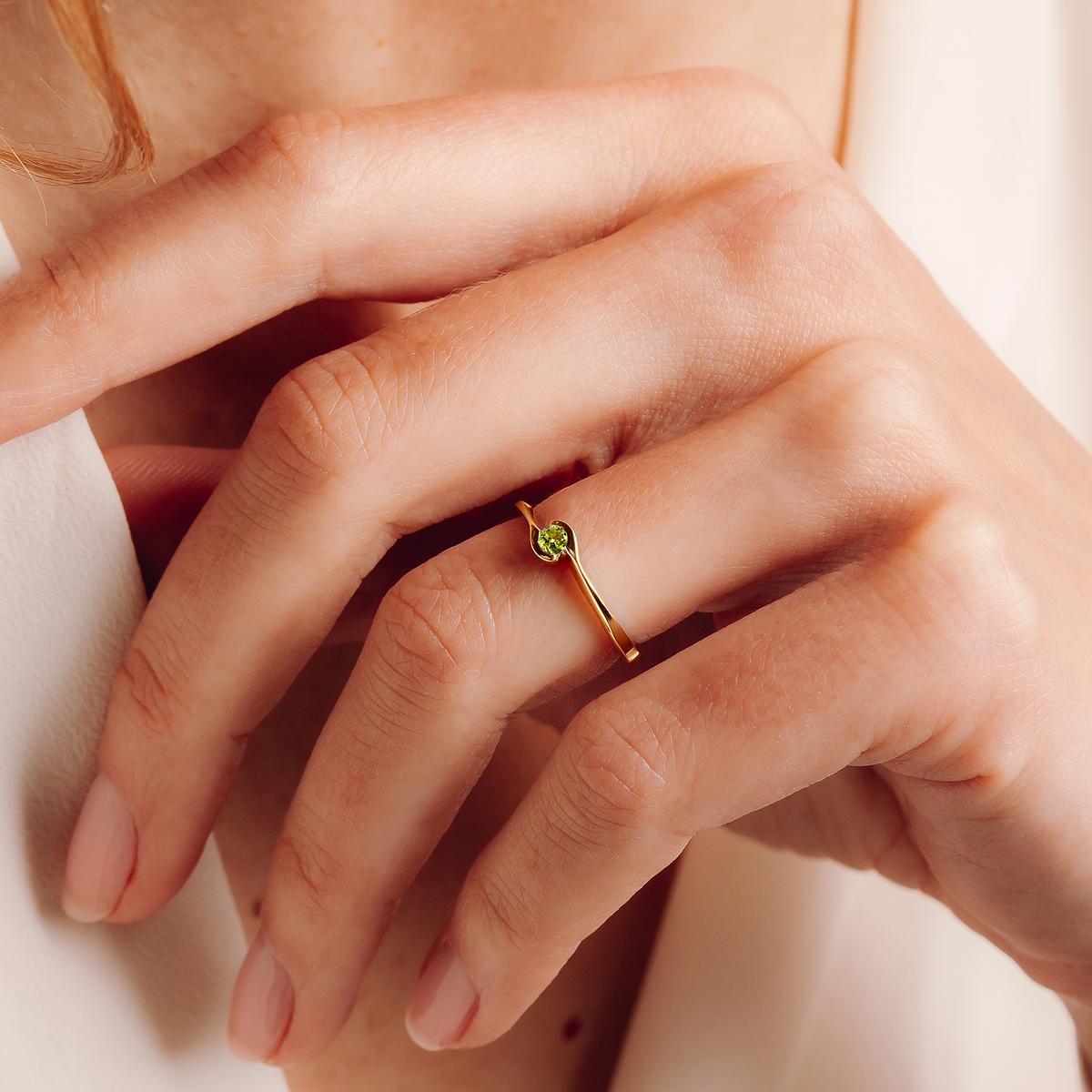 Solitaire Emma Péridot 3.5 mm