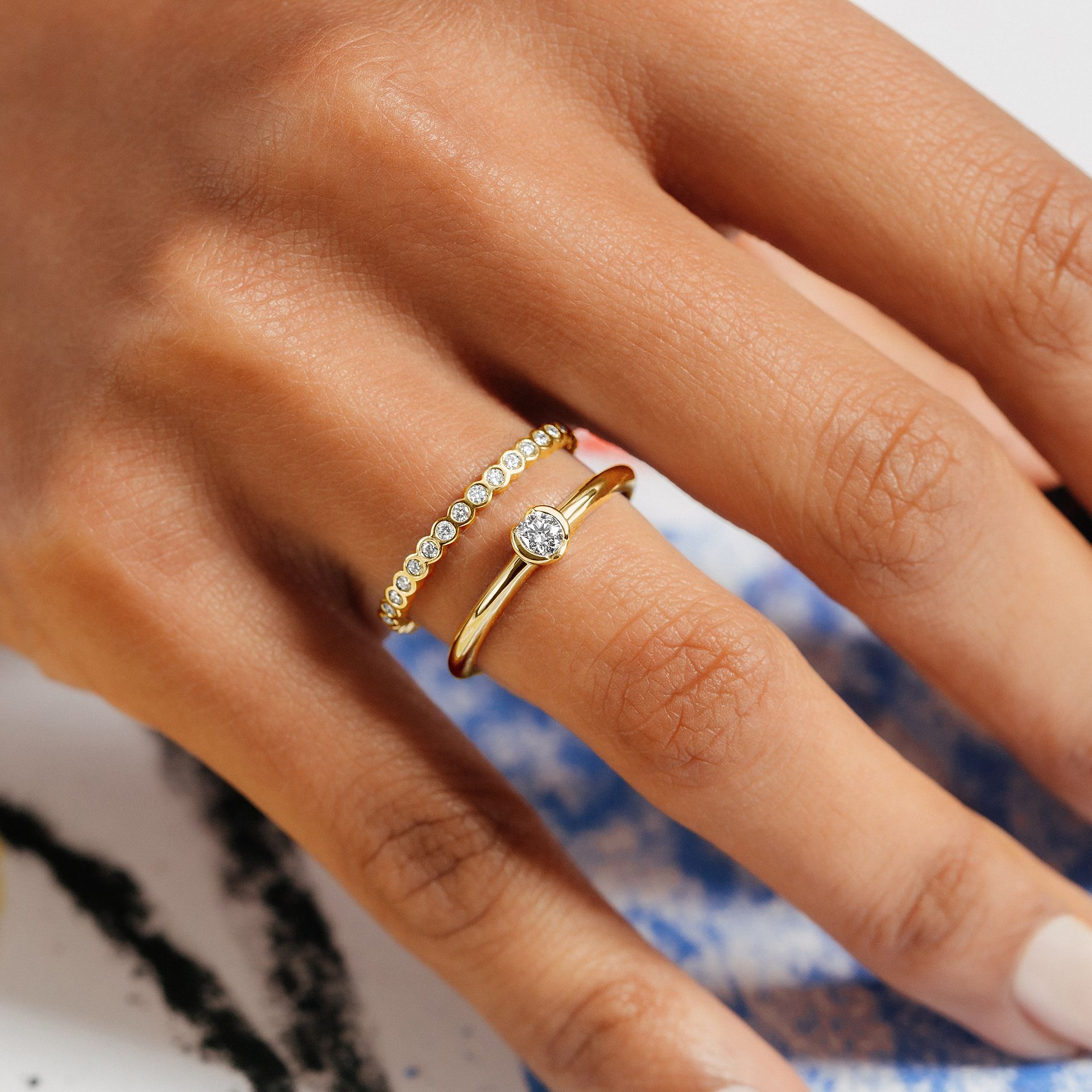 Solitaire Justine Diamant de Synthèse