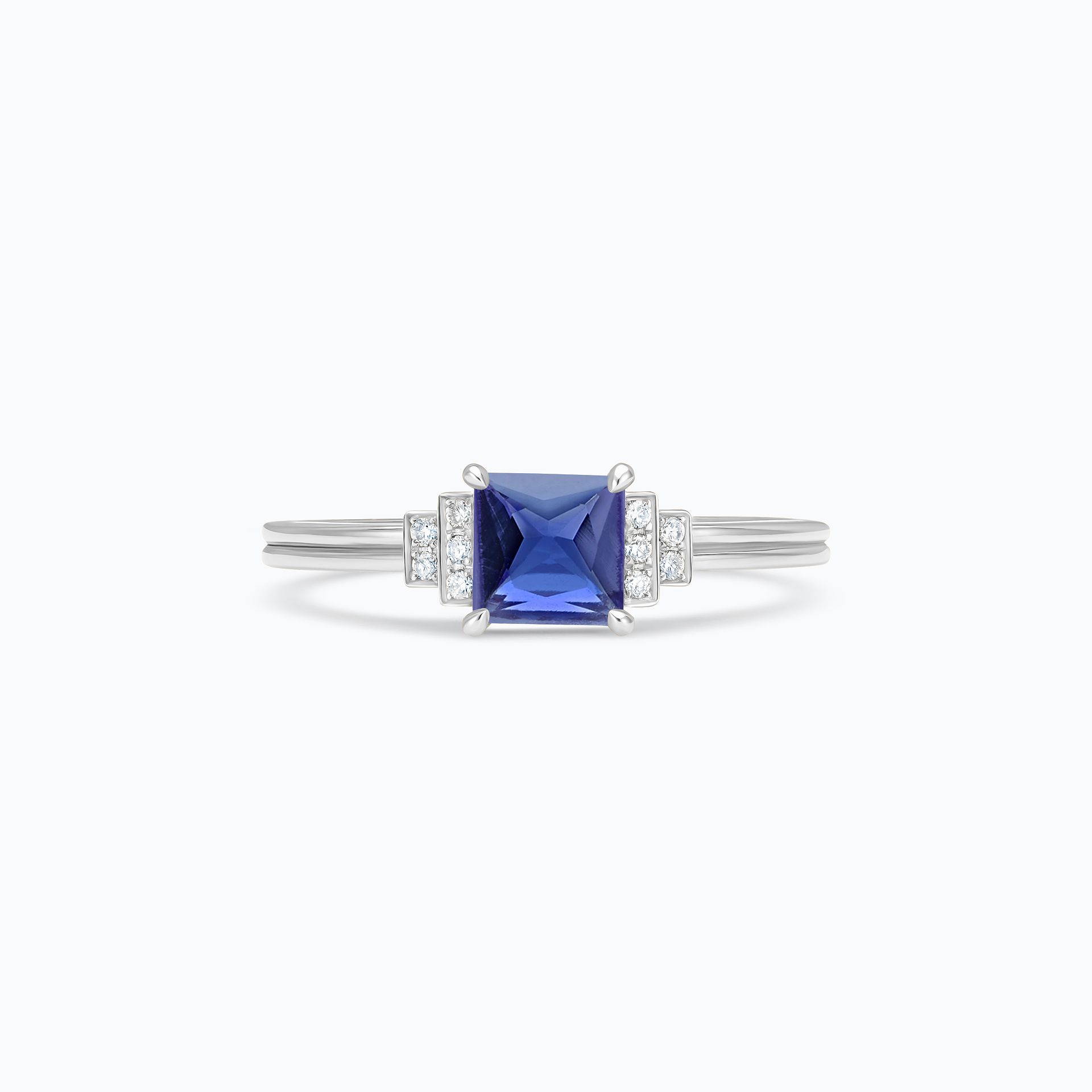 Solitaire Shirley Tanzanite 5 x 5 mm