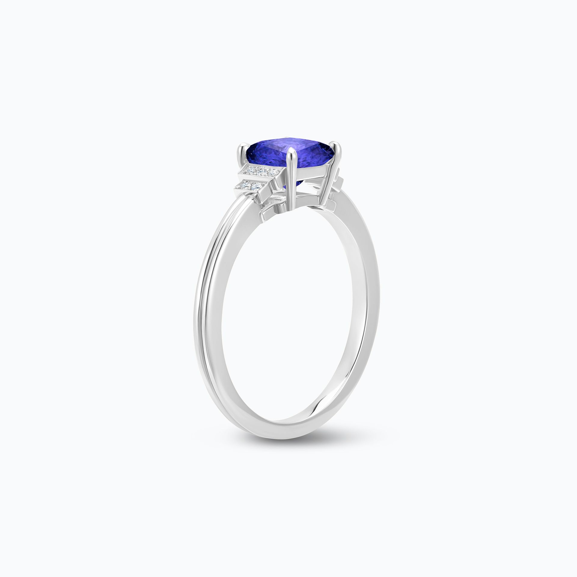 Solitaire Shirley Tanzanite 5 x 5 mm