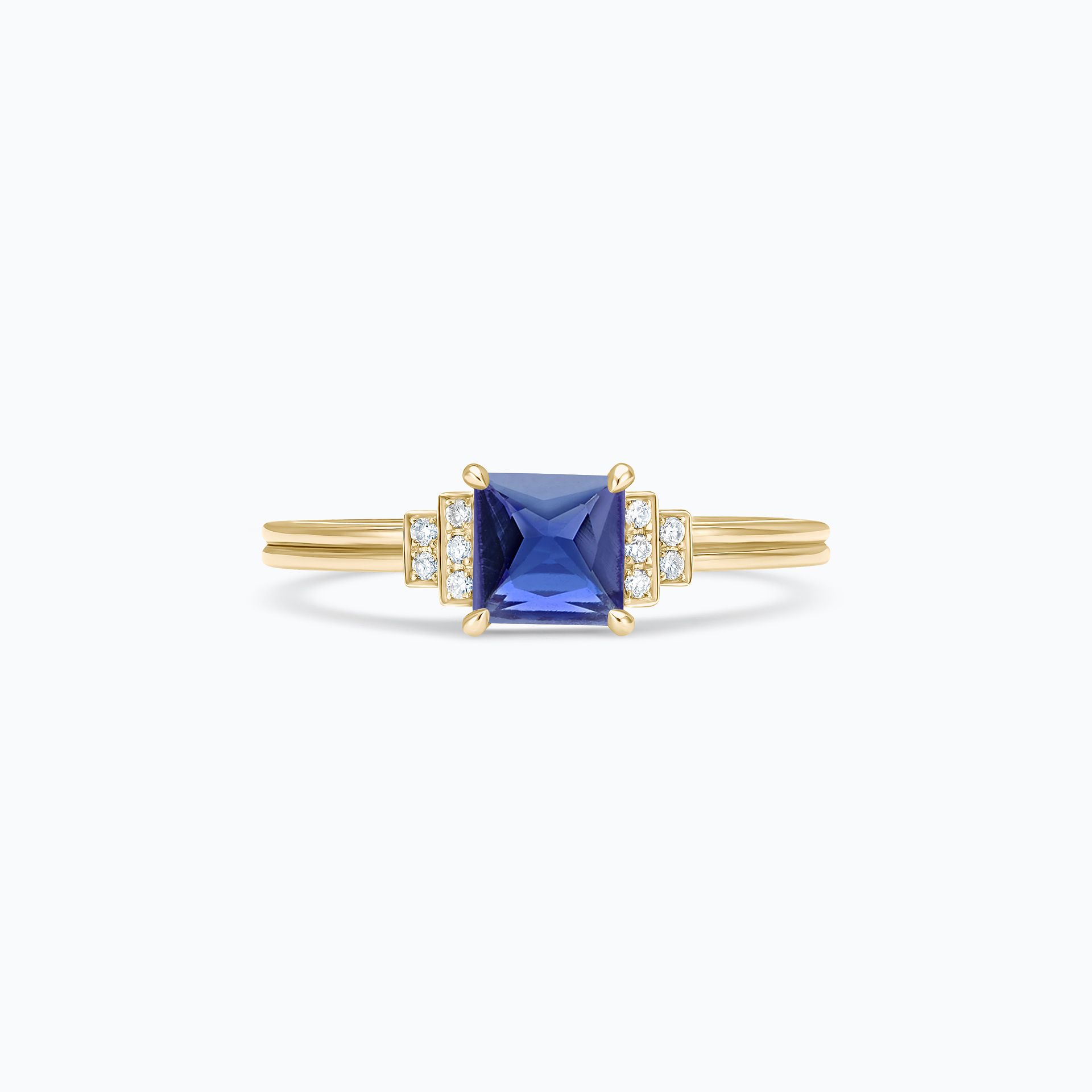 Solitaire Shirley Tanzanite 5 x 5 mm
