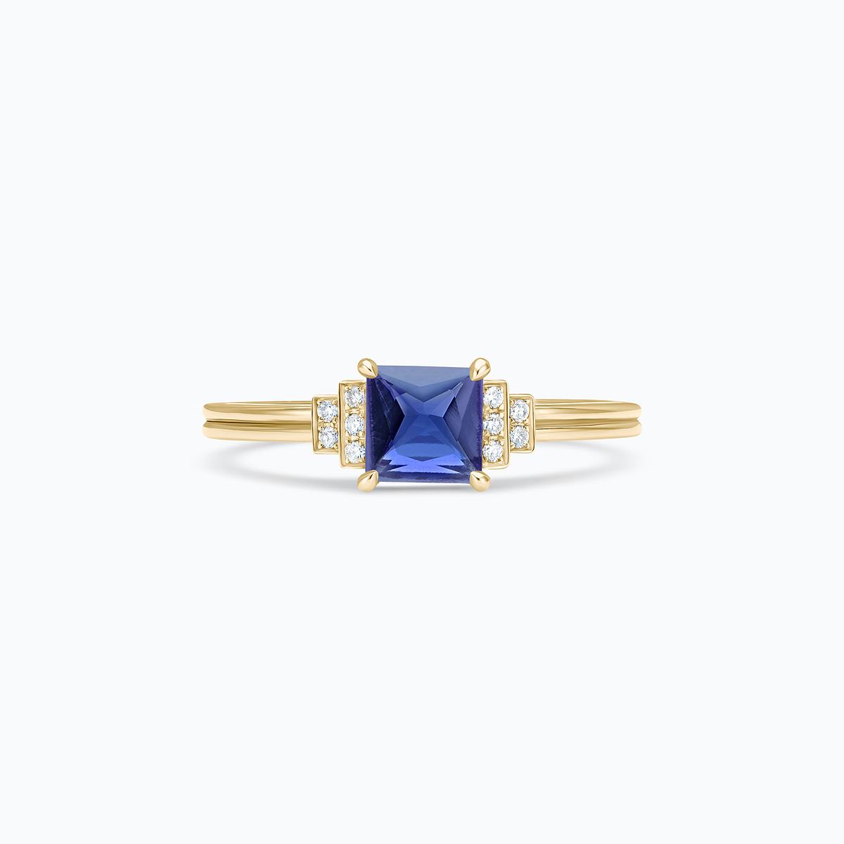 Solitaire Shirley Tanzanite 5 x 5 mm