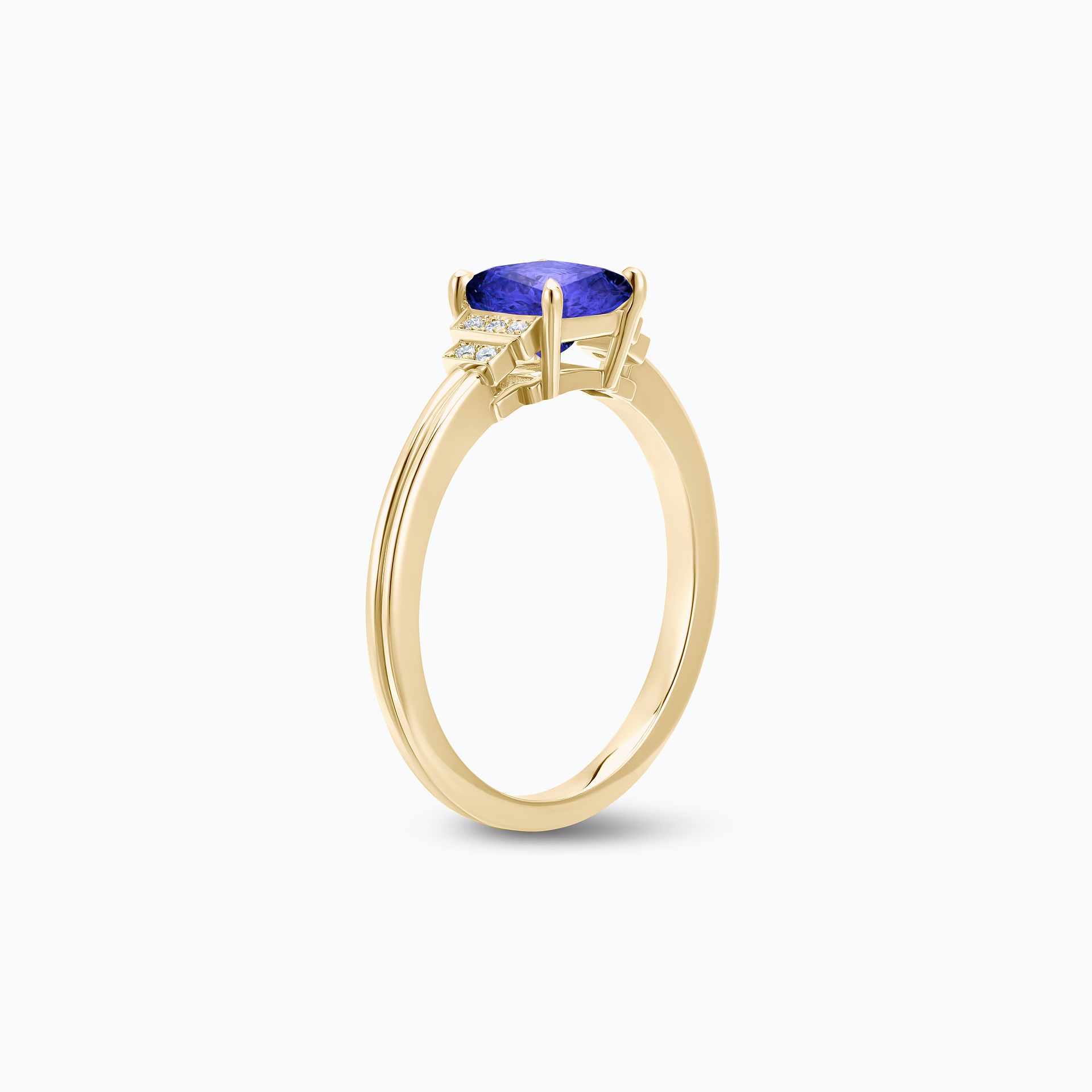 Solitaire Shirley Tanzanite 5 x 5 mm