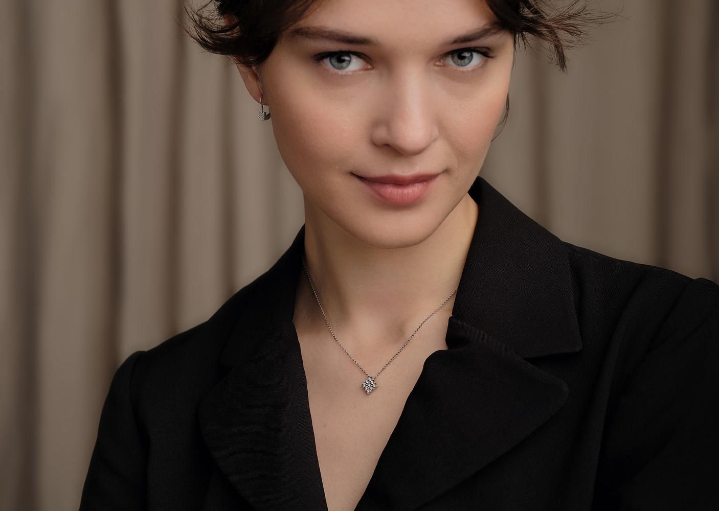 Colliers diamant de synthèse éthique en or recyclé